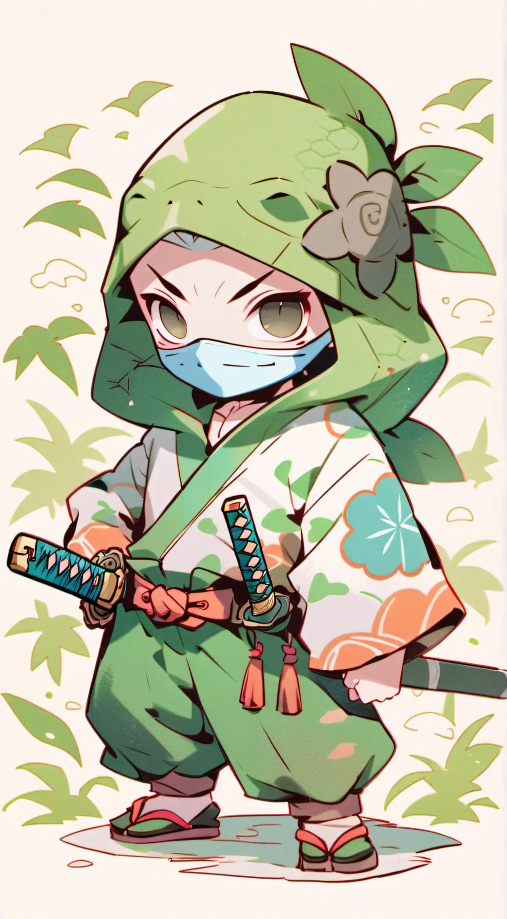 ai character: Leonardo  background