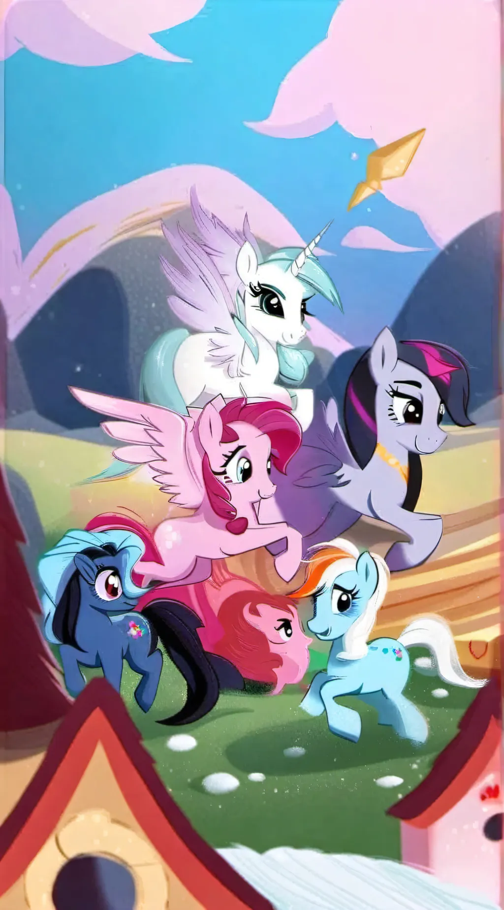ai character: Mlp + ships background