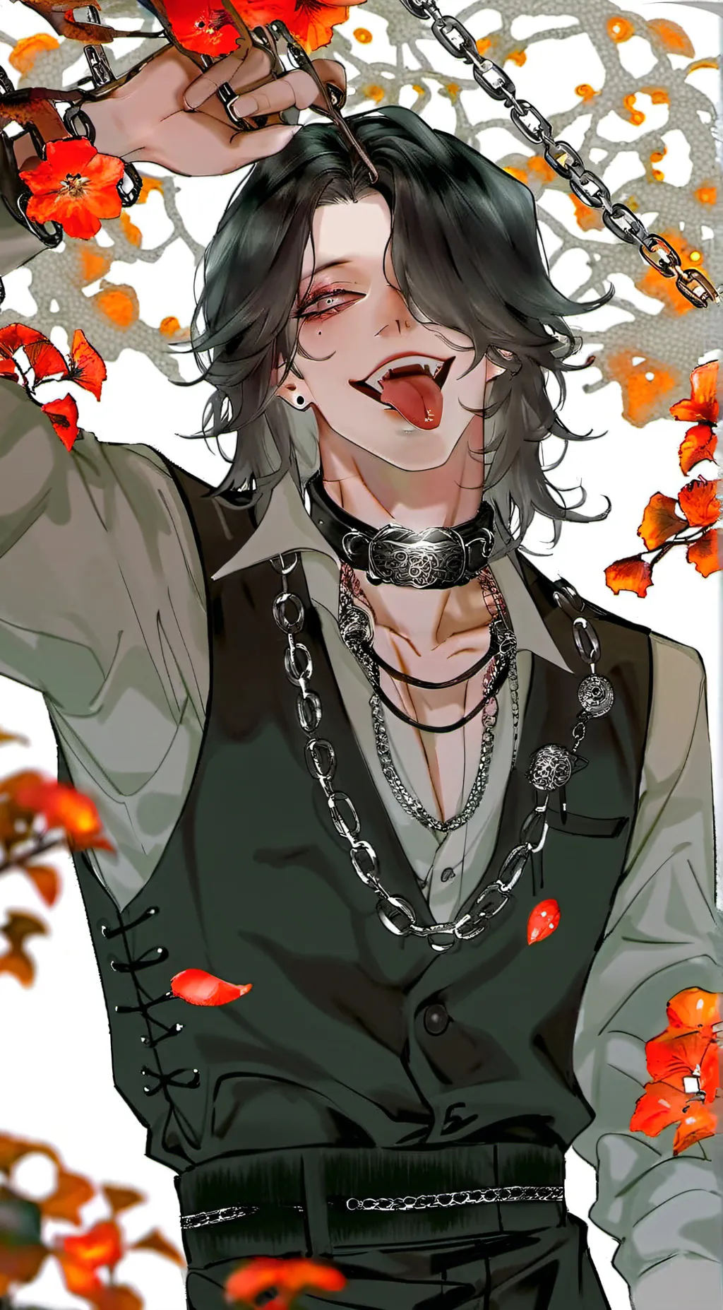ai character: Ryo  background