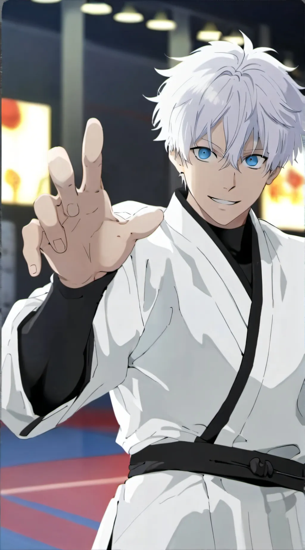 ai character: Satoru gojo background