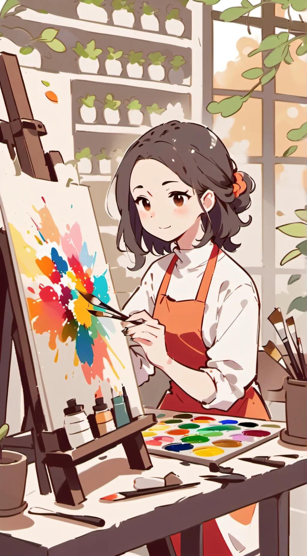ai character: artist background