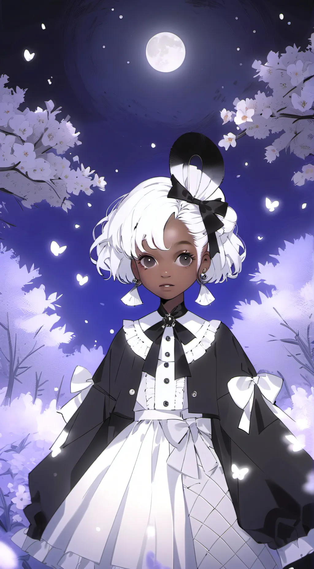 ai character: Garden angel background