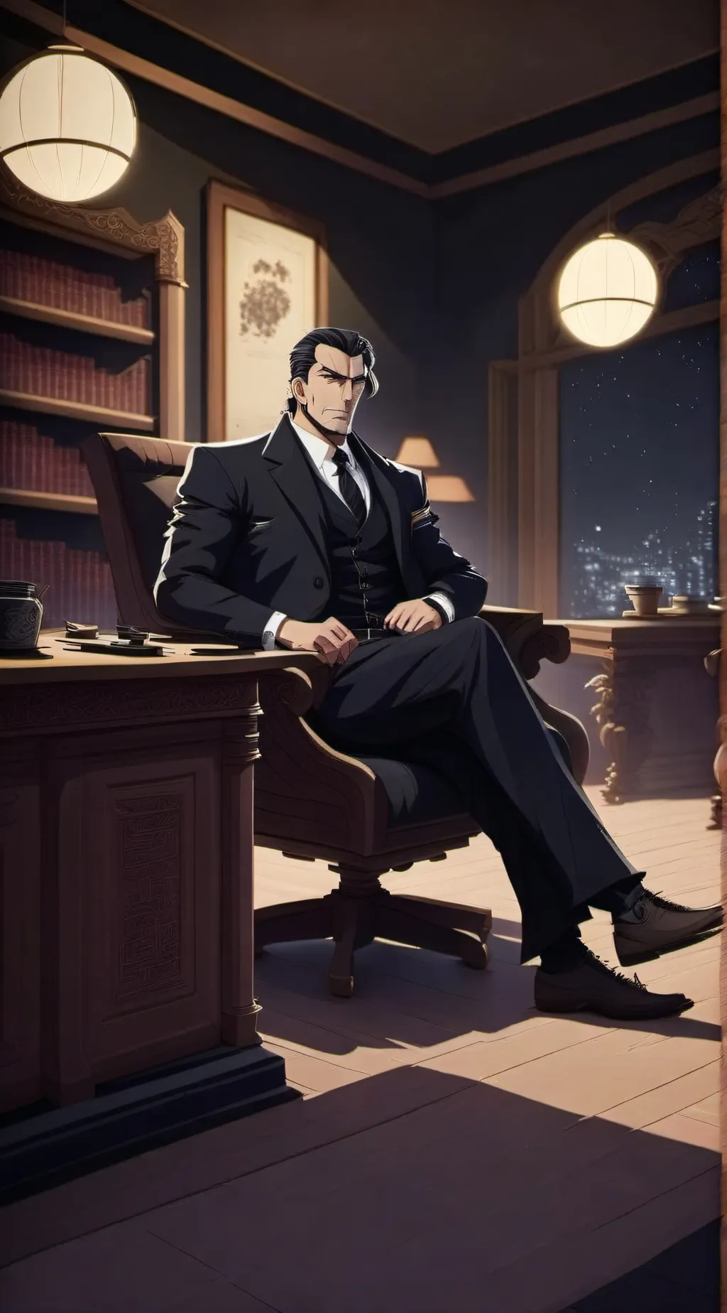ai character: Mafia Boss background