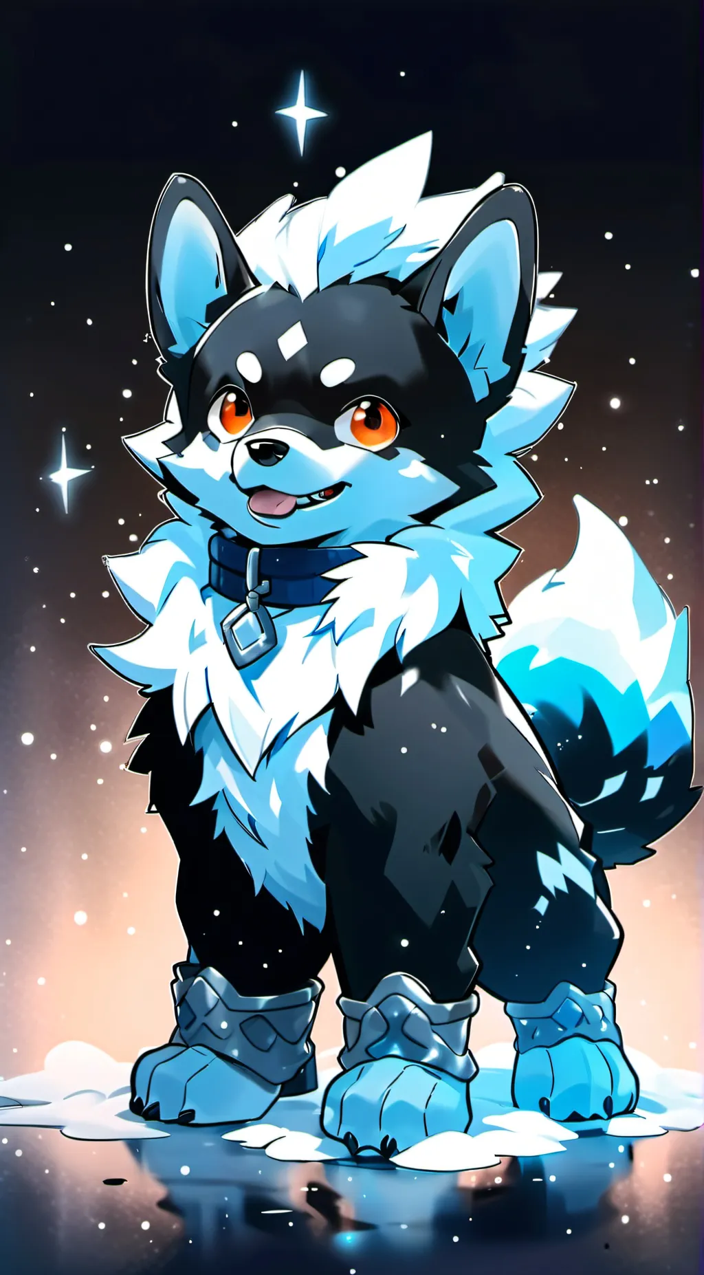 ai character: Pupsky  background