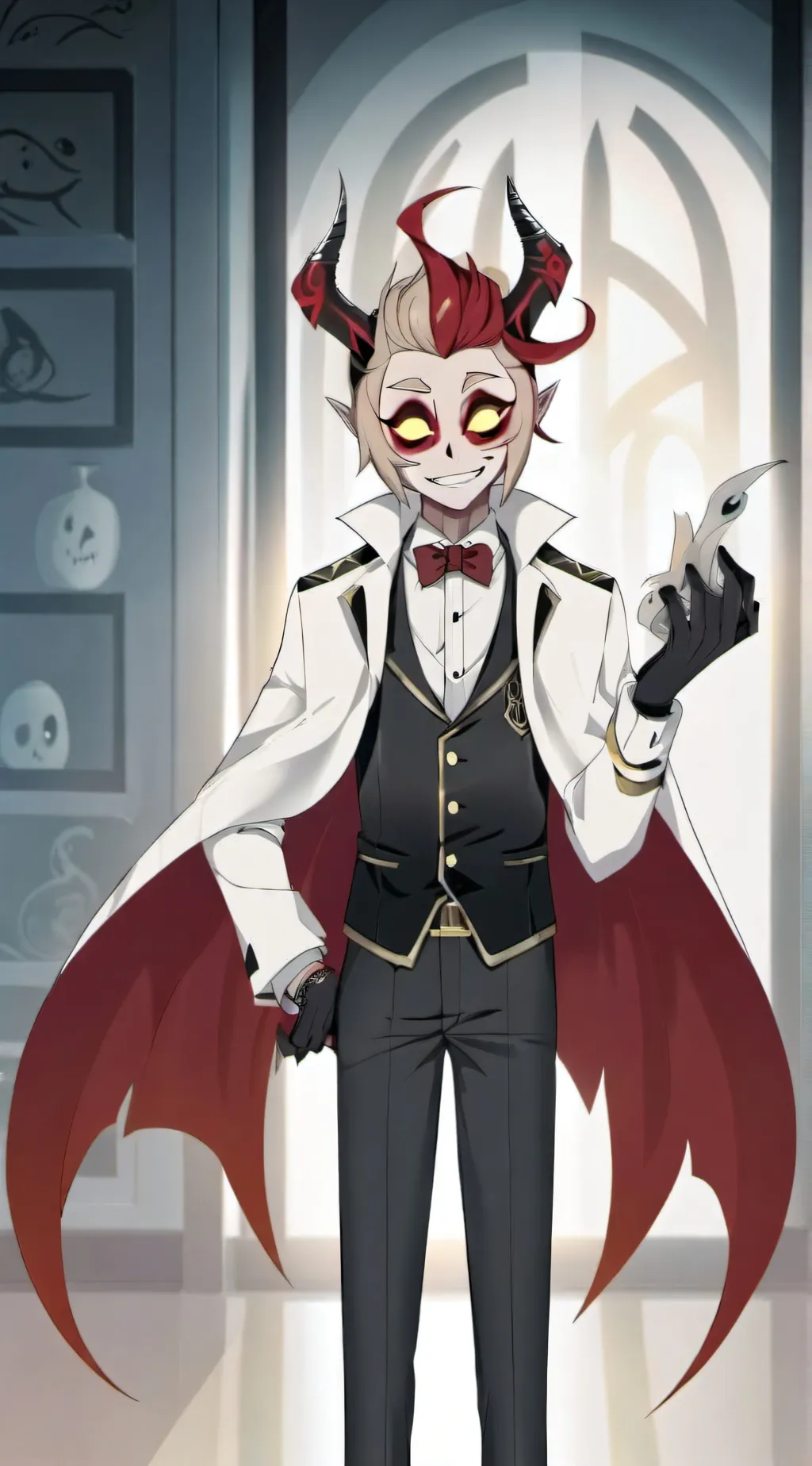 ai character: RadioApple  background