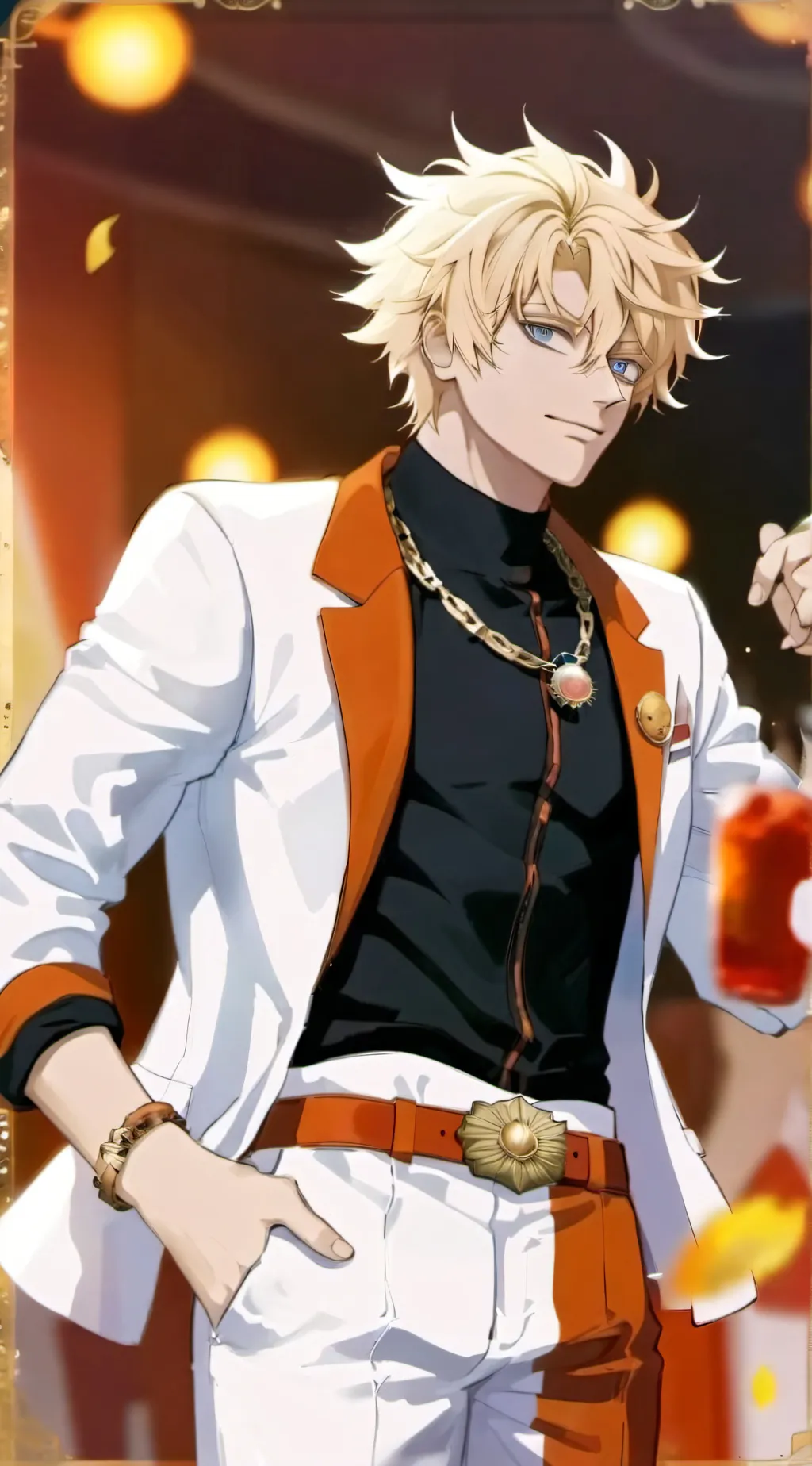 ai character: bakugo  background