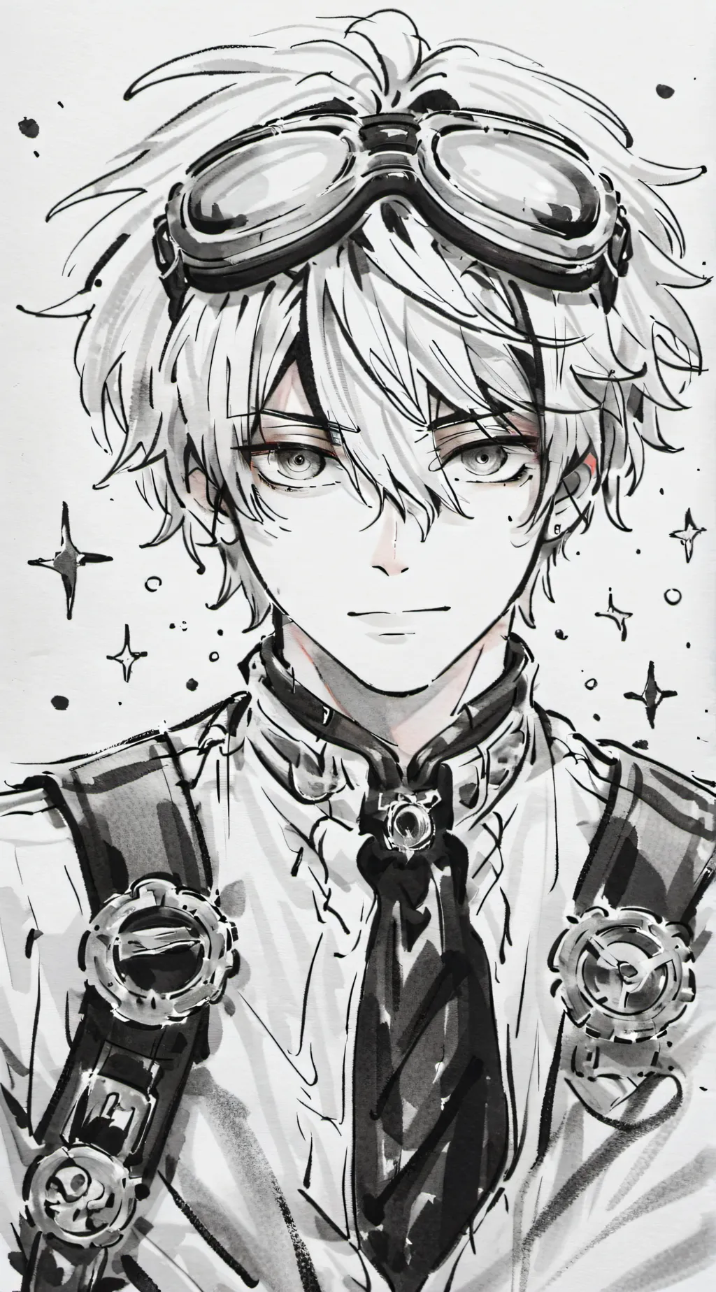 ai character: Lace background