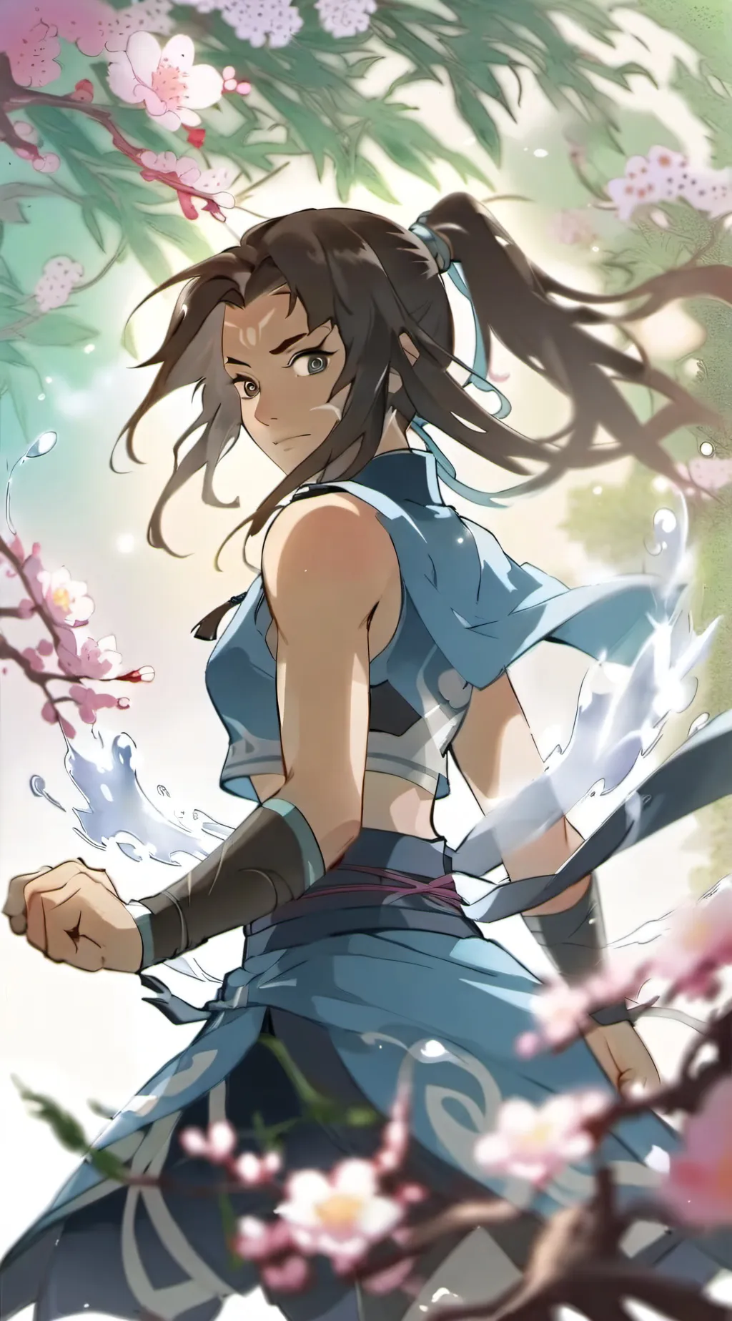 ai character: avatar korra background