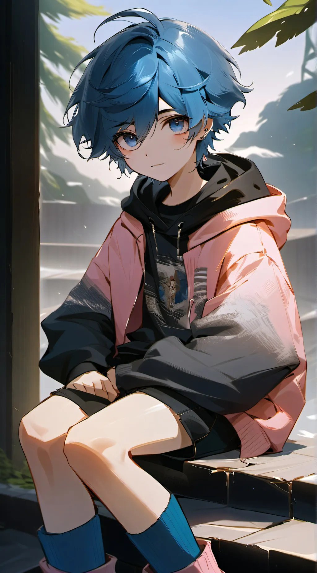 ai character: 🩵sky🩵 background