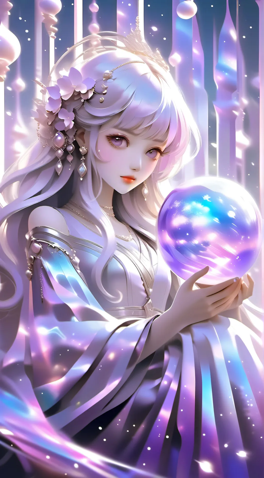 ai character: Sara the angel background