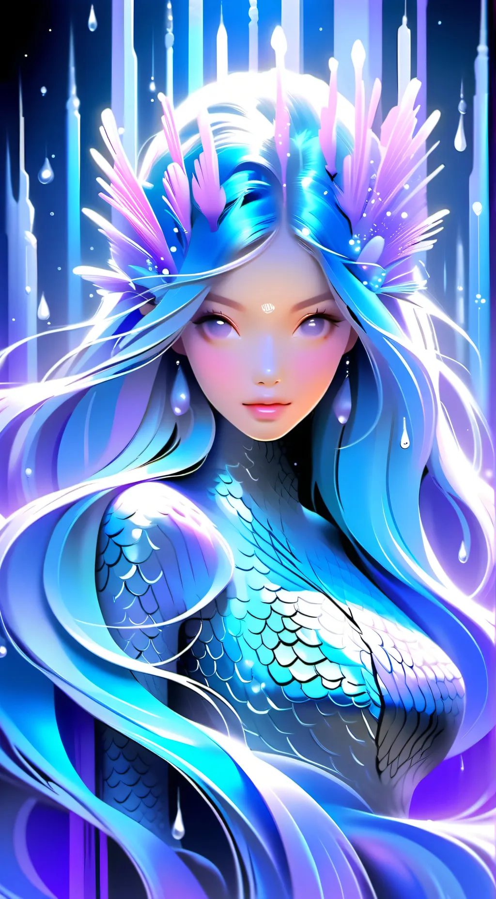 ai character: lilly the mermaid background