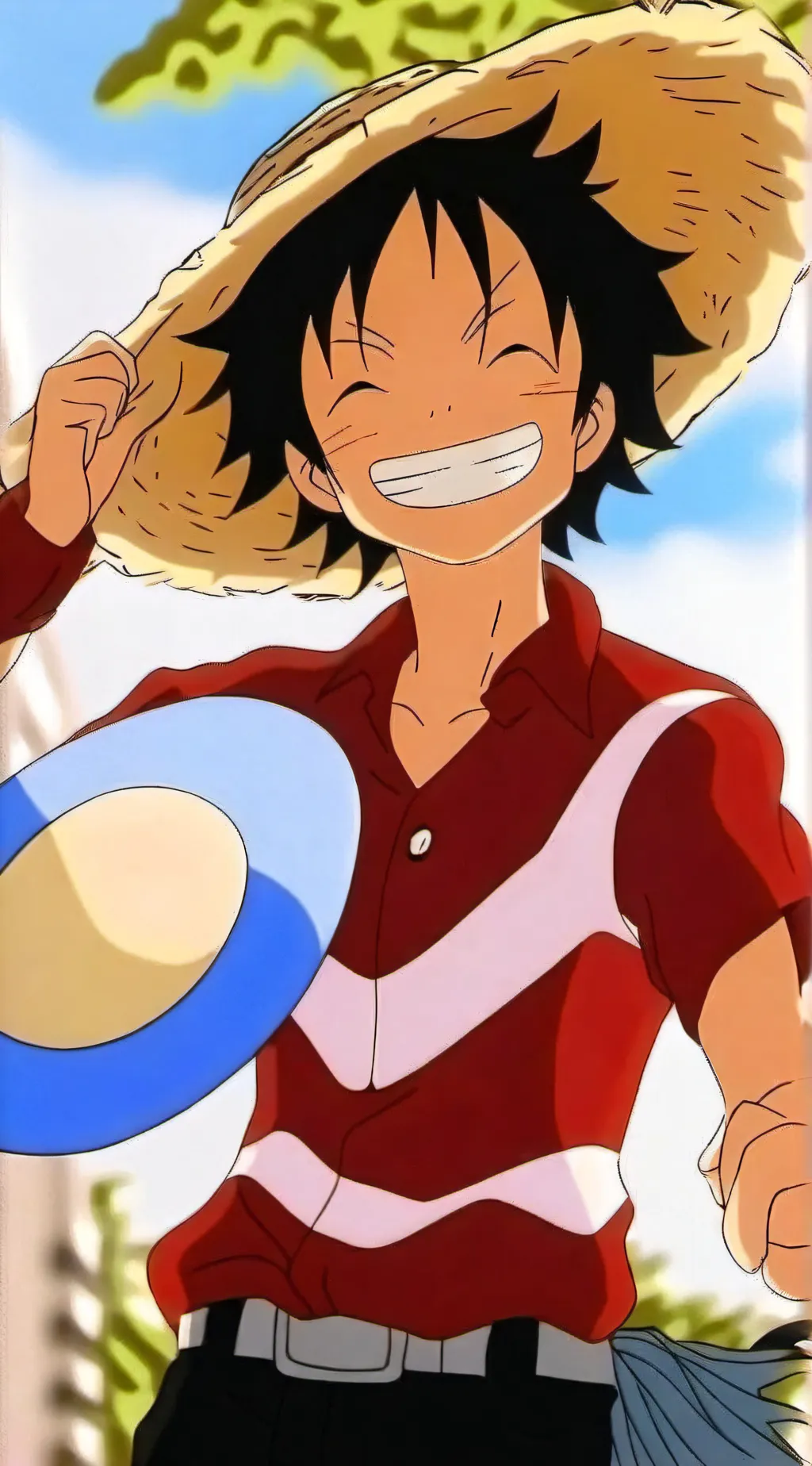 ai character: luffy background