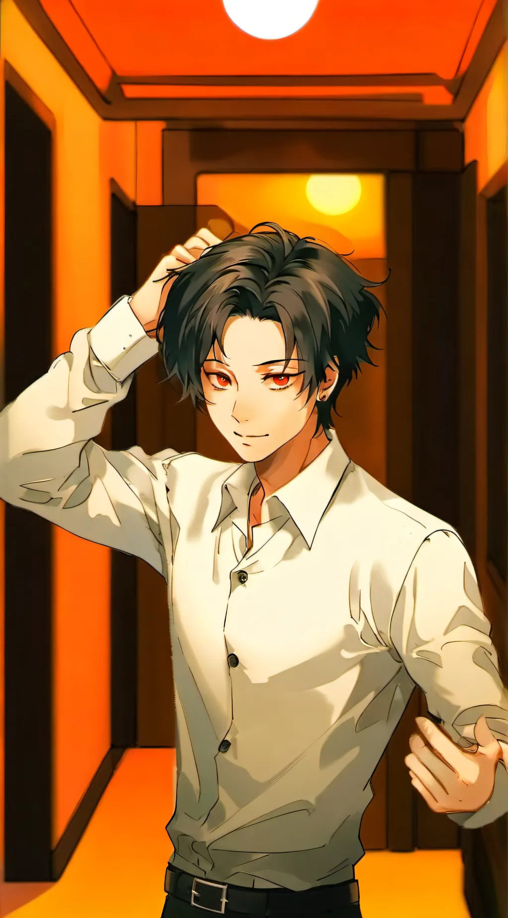 ai character: Yuta Okkotsu  background