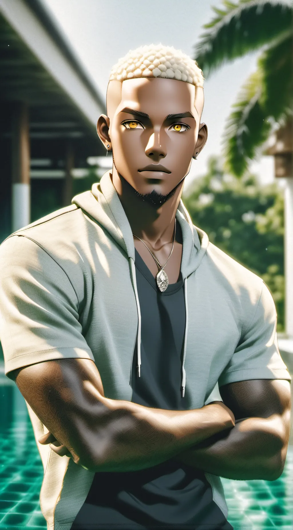 ai character: Ray background