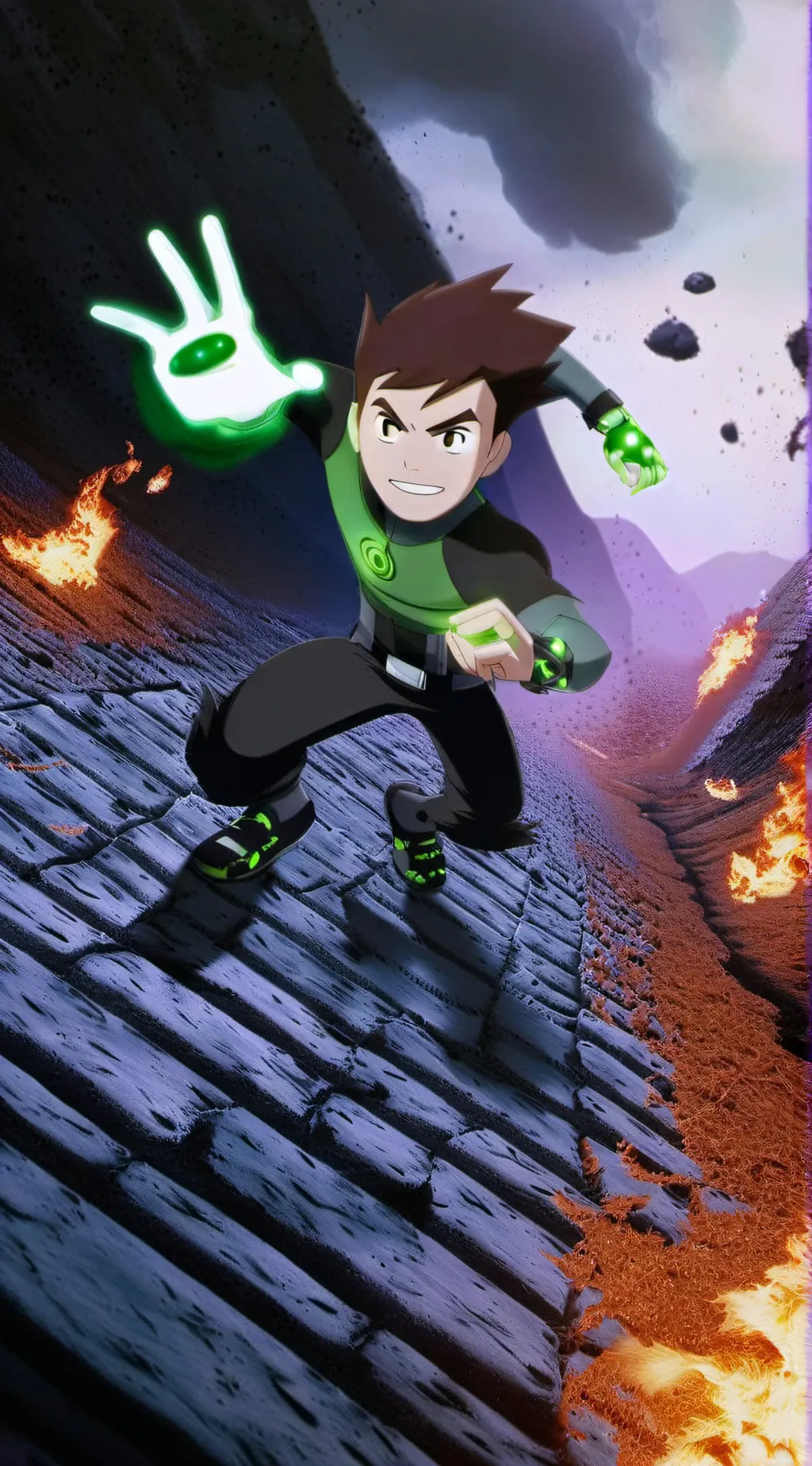 ai character: ben10 background