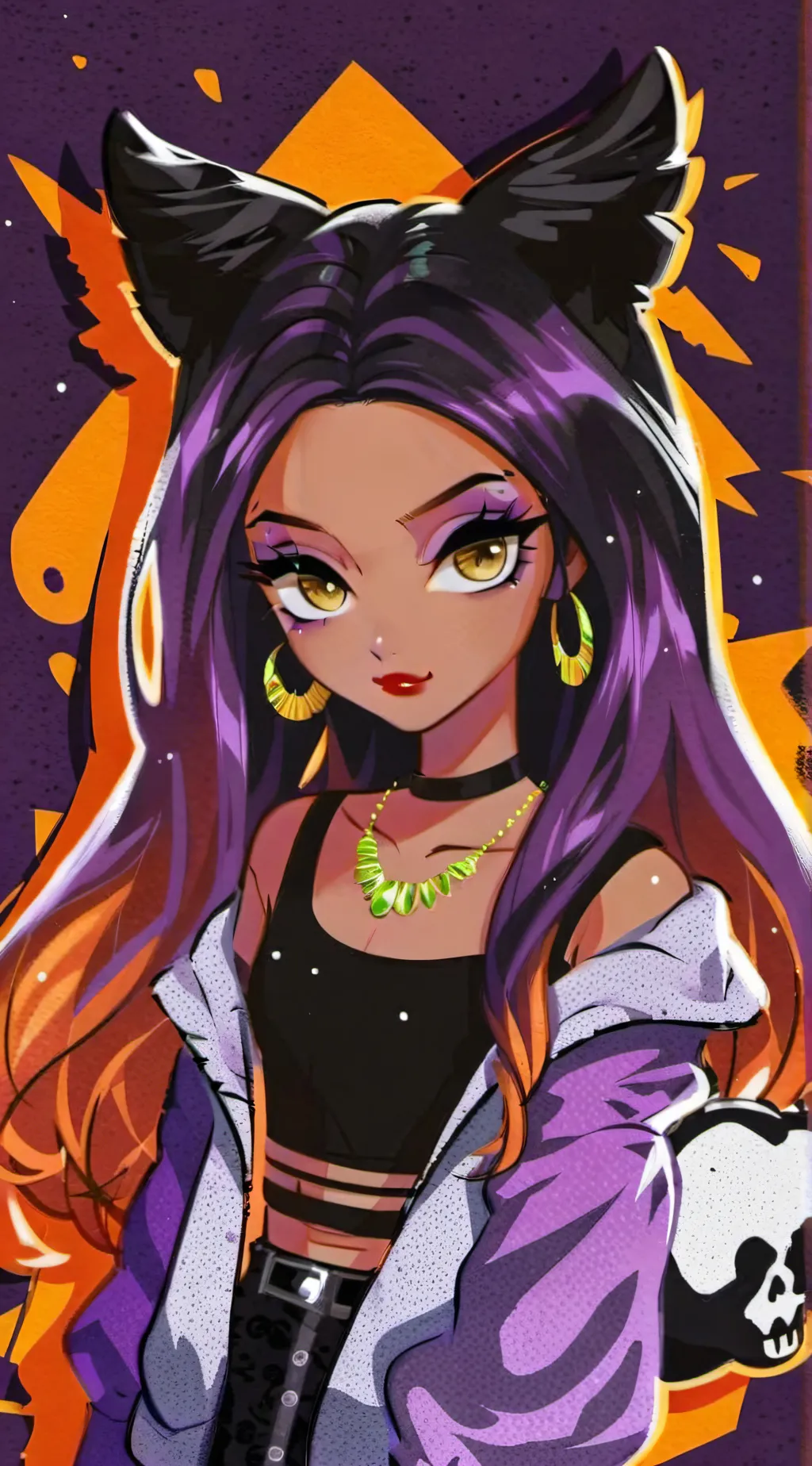 ai character: monster high background