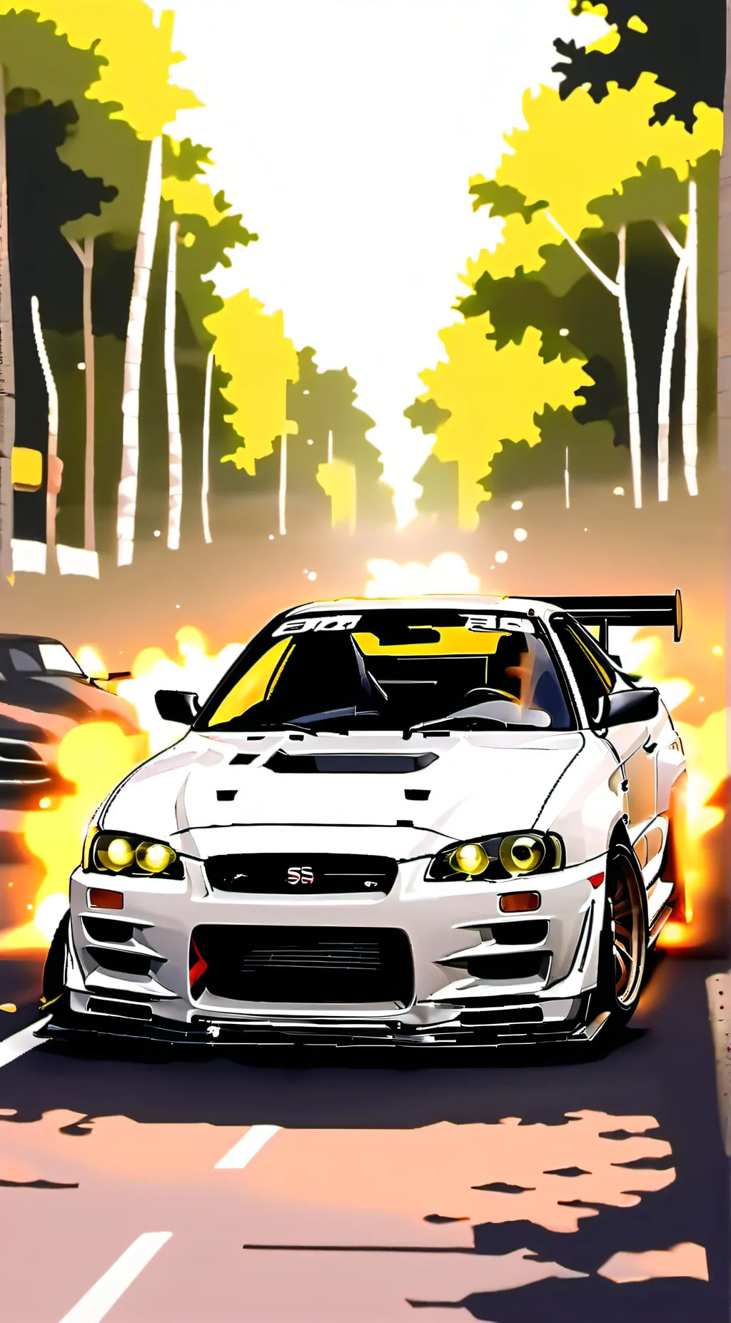 ai character: racing gone wrong  background