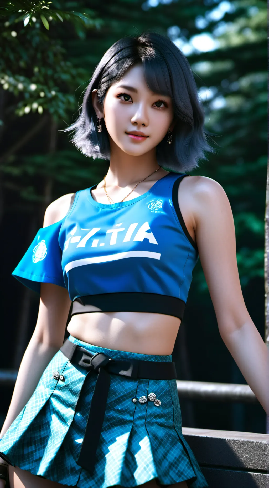 ai character: idol JKT48 Freya  background