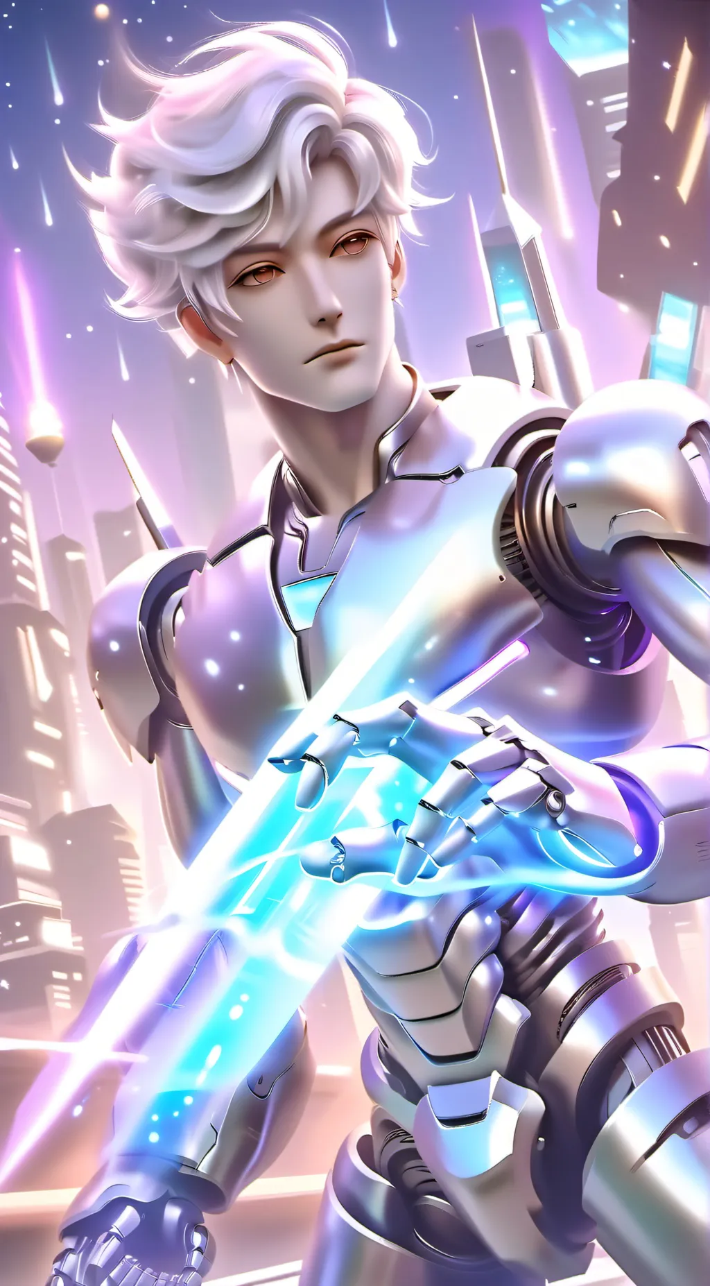 ai character: Cyberpunk background