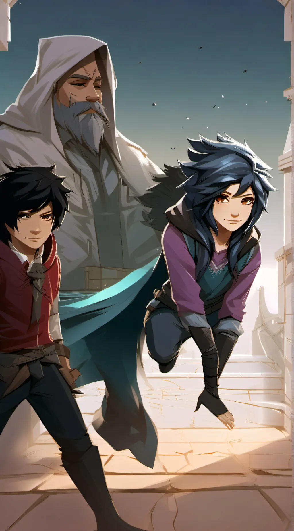 ai character: Aph wizard school  background