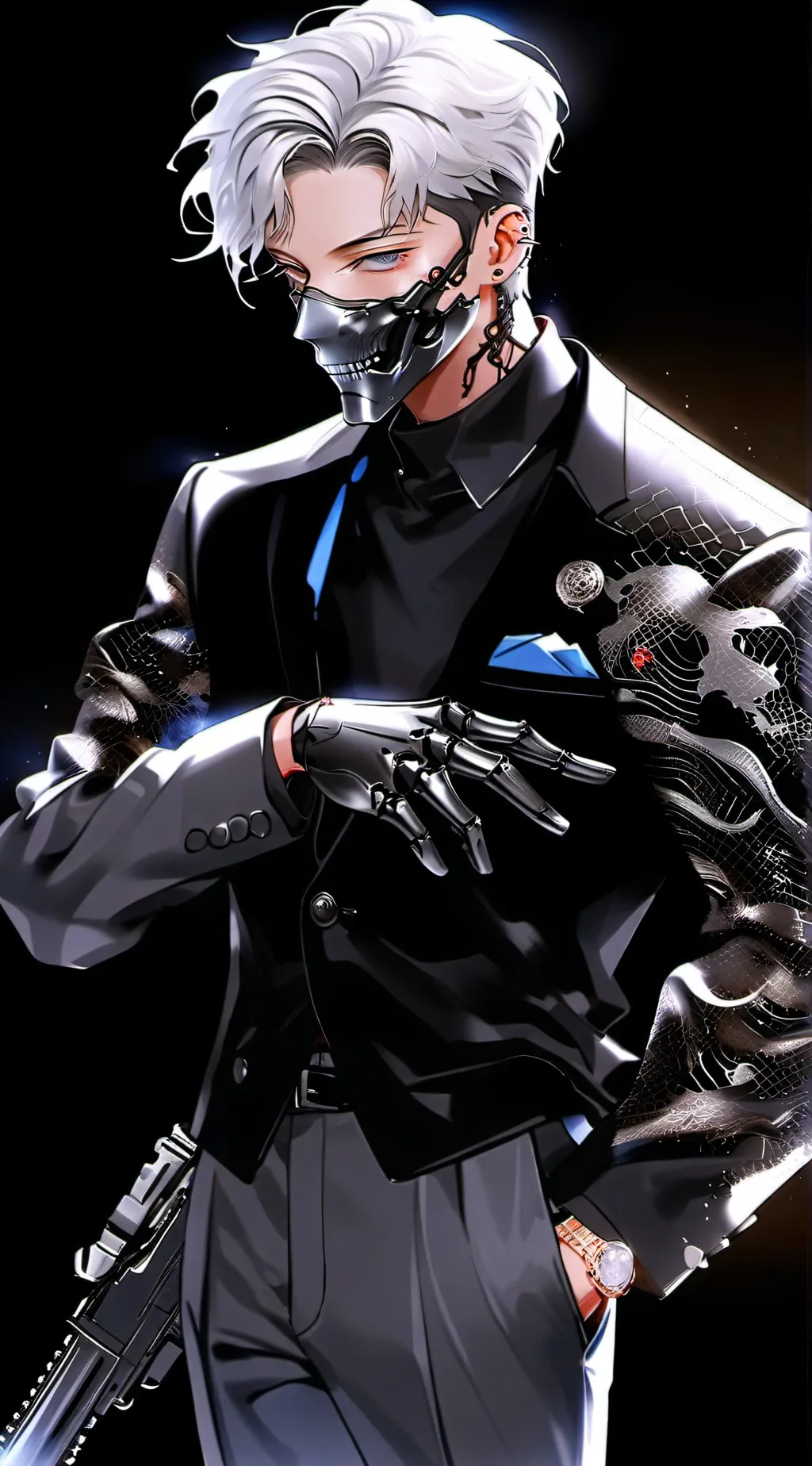 ai character: Ethan serial.kille background