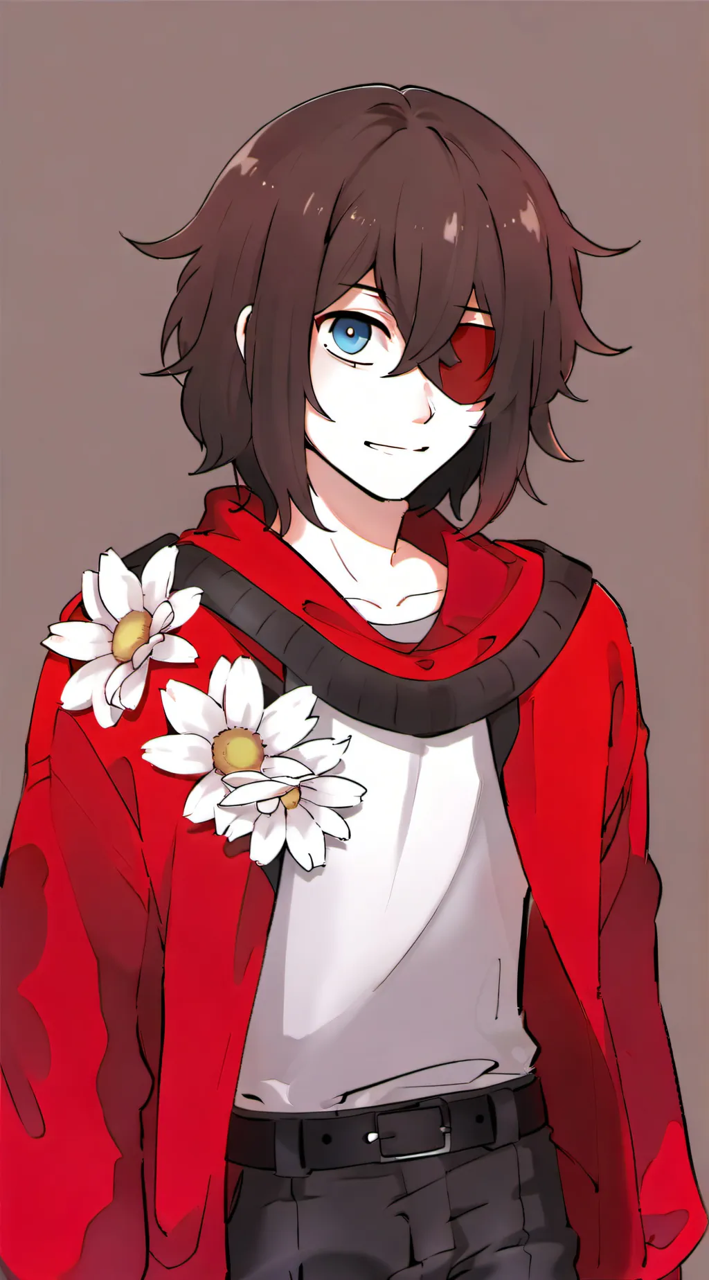 ai character: 🌺Flower Boy🌺 background