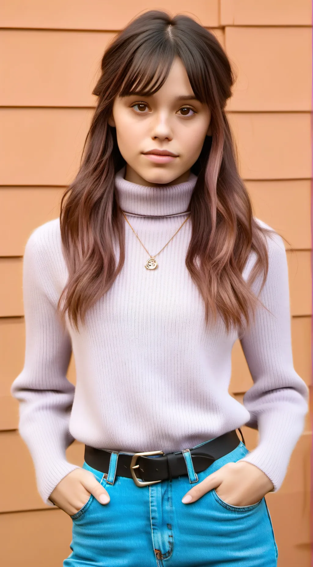 ai character: Jenna Ortega background
