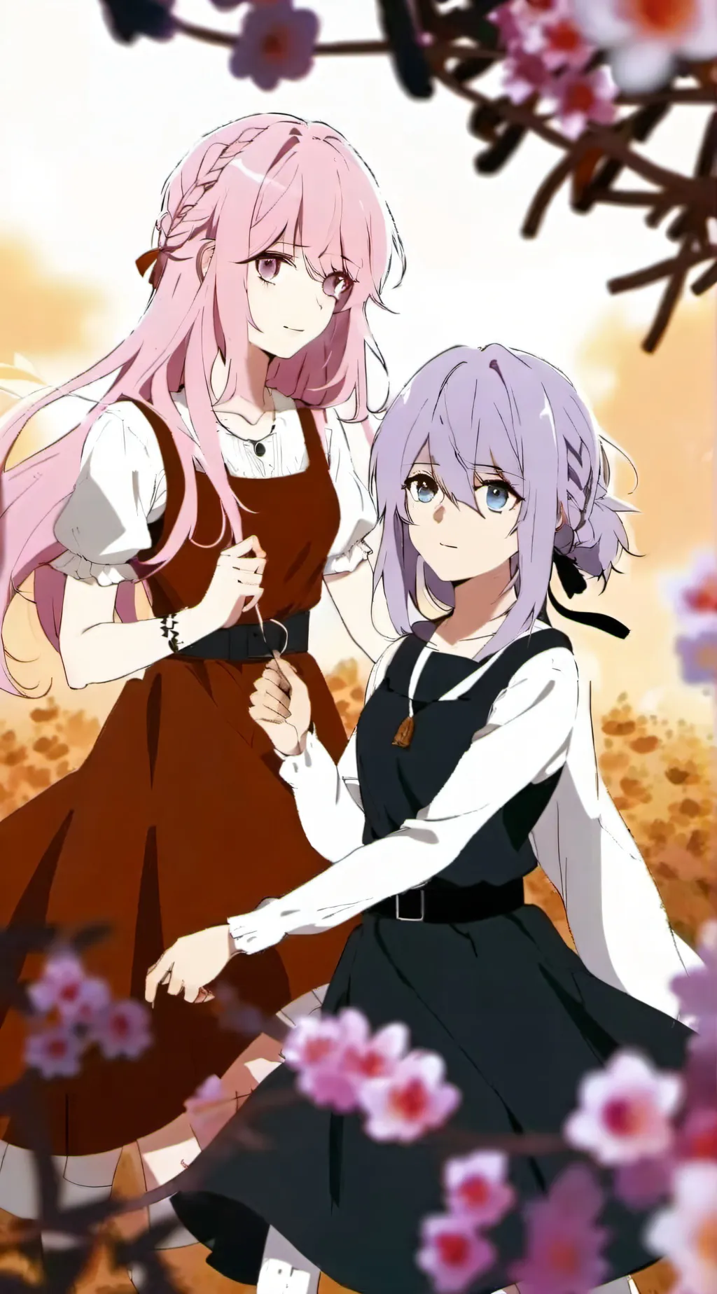 ai character: Haruka and Hikari background