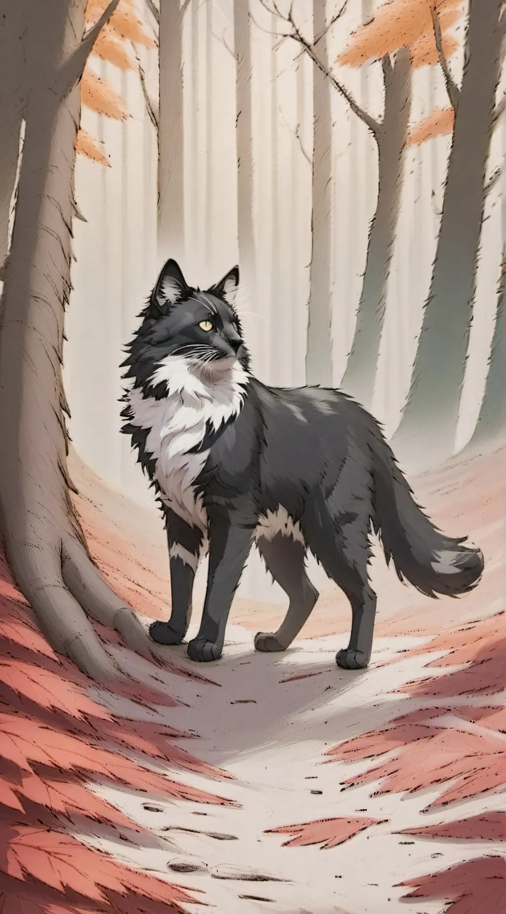 ai character: PurplePaw background