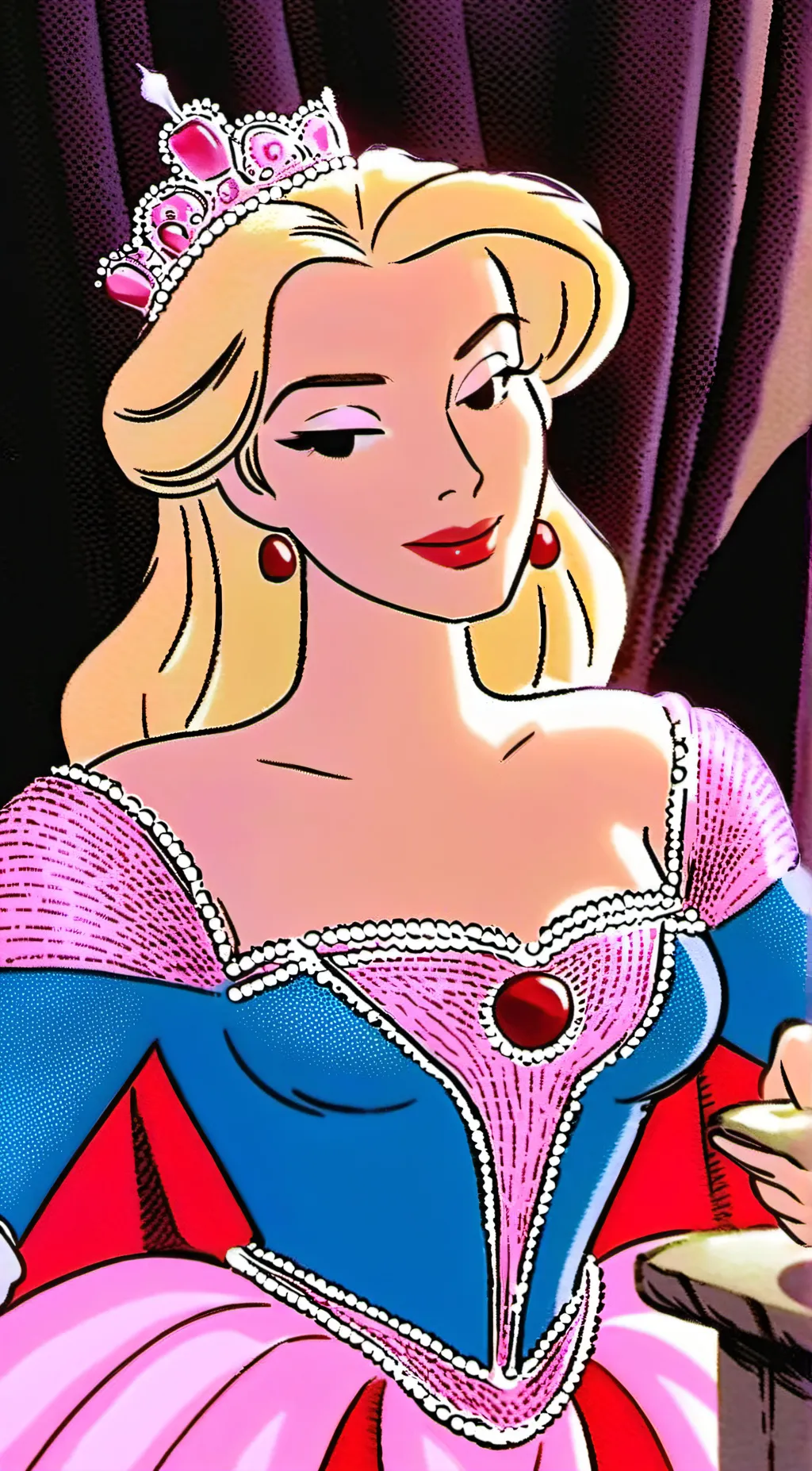 ai character: Sleeping beauty background