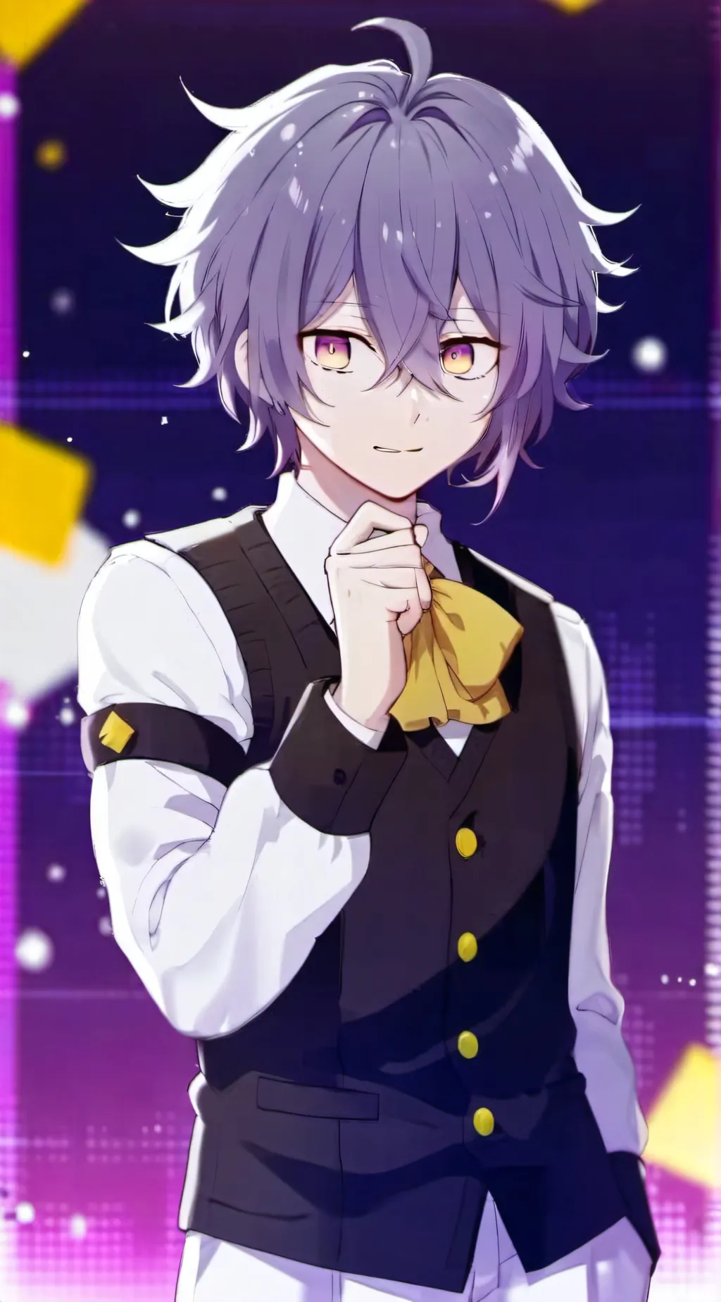 ai character: Kokichi Ouma. background