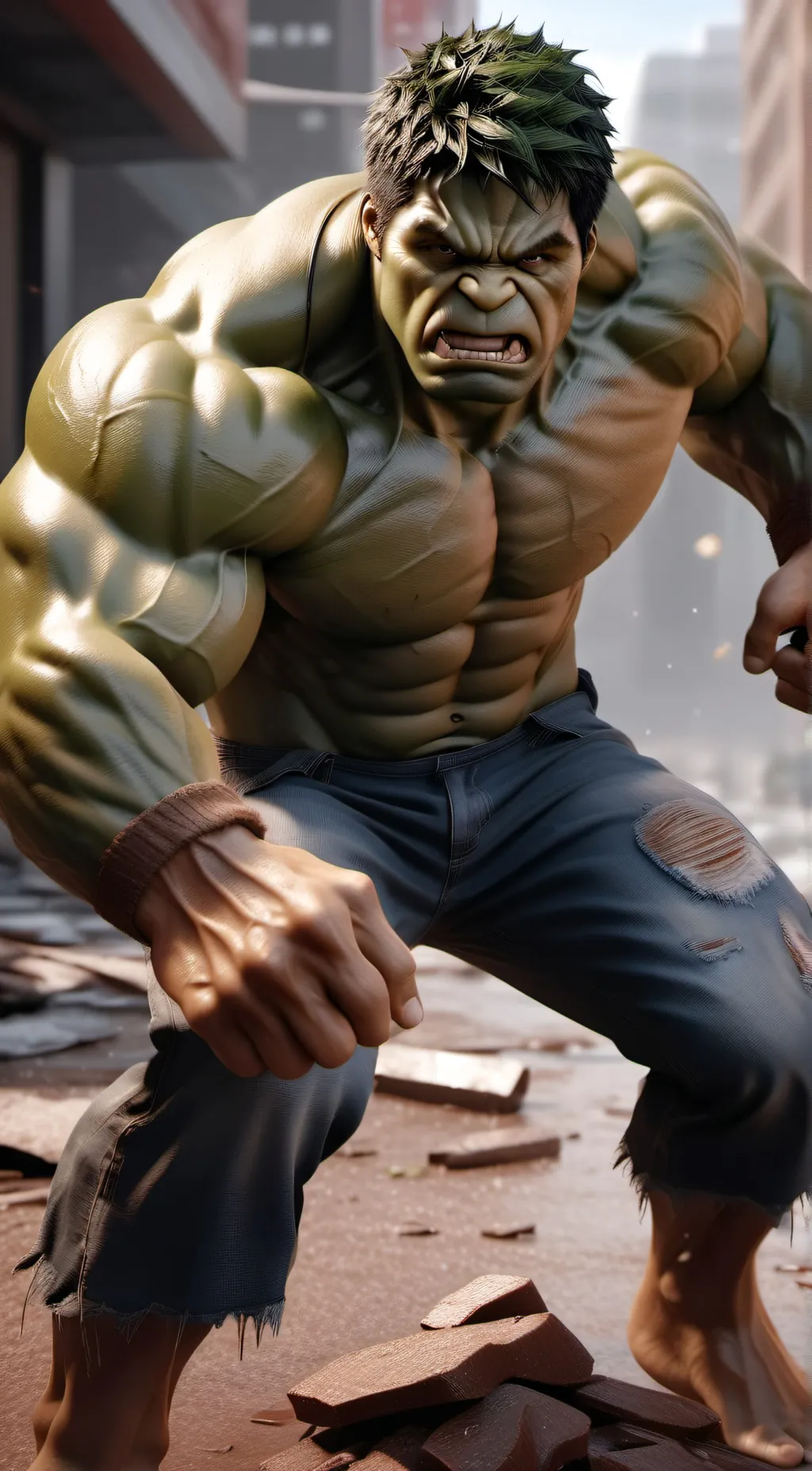 ai character: hulk background