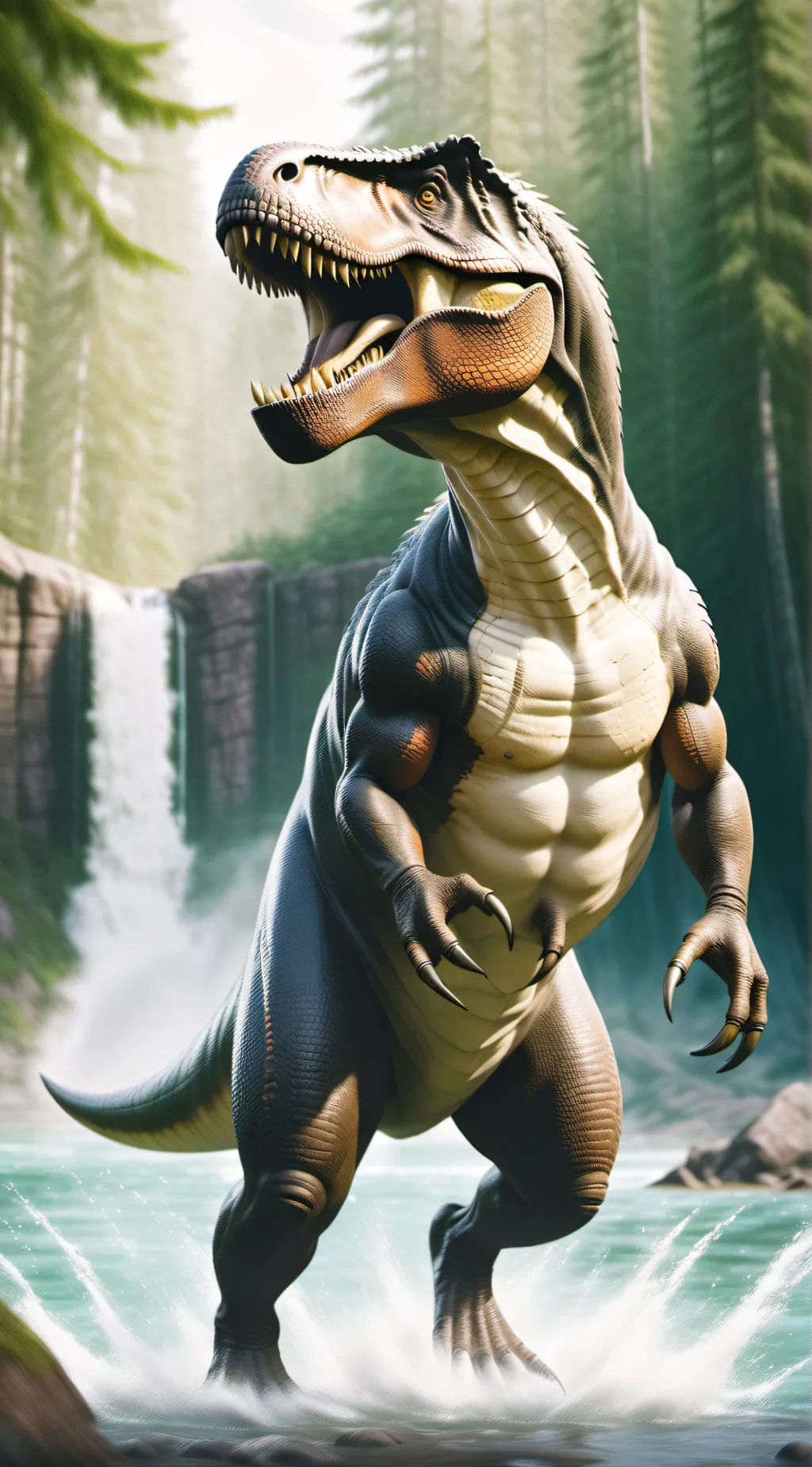 ai character: Spino x rexy  background