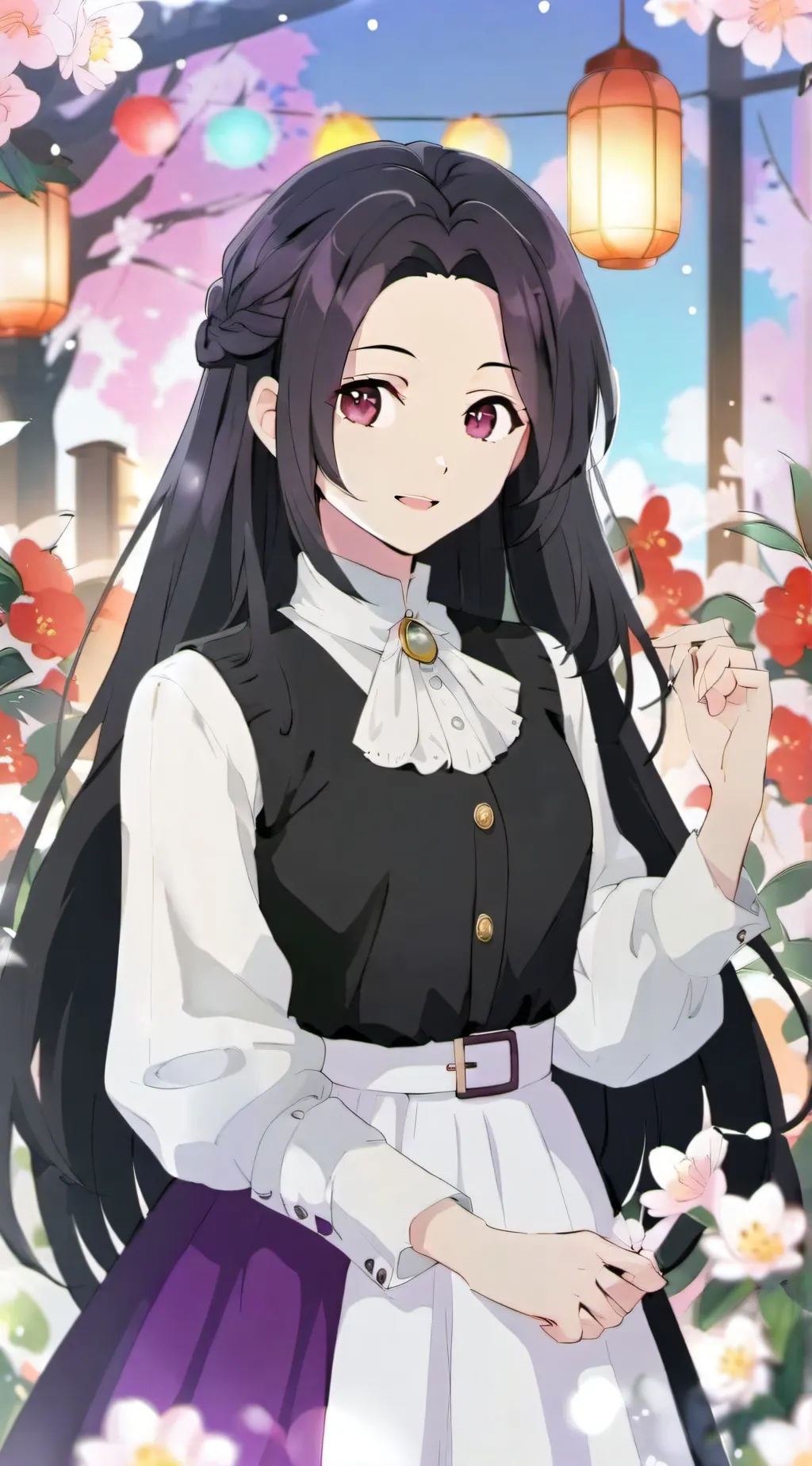 ai character: demon hashira KNY background