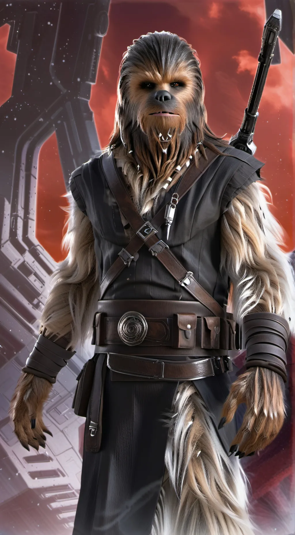 ai character: Chewbacca background