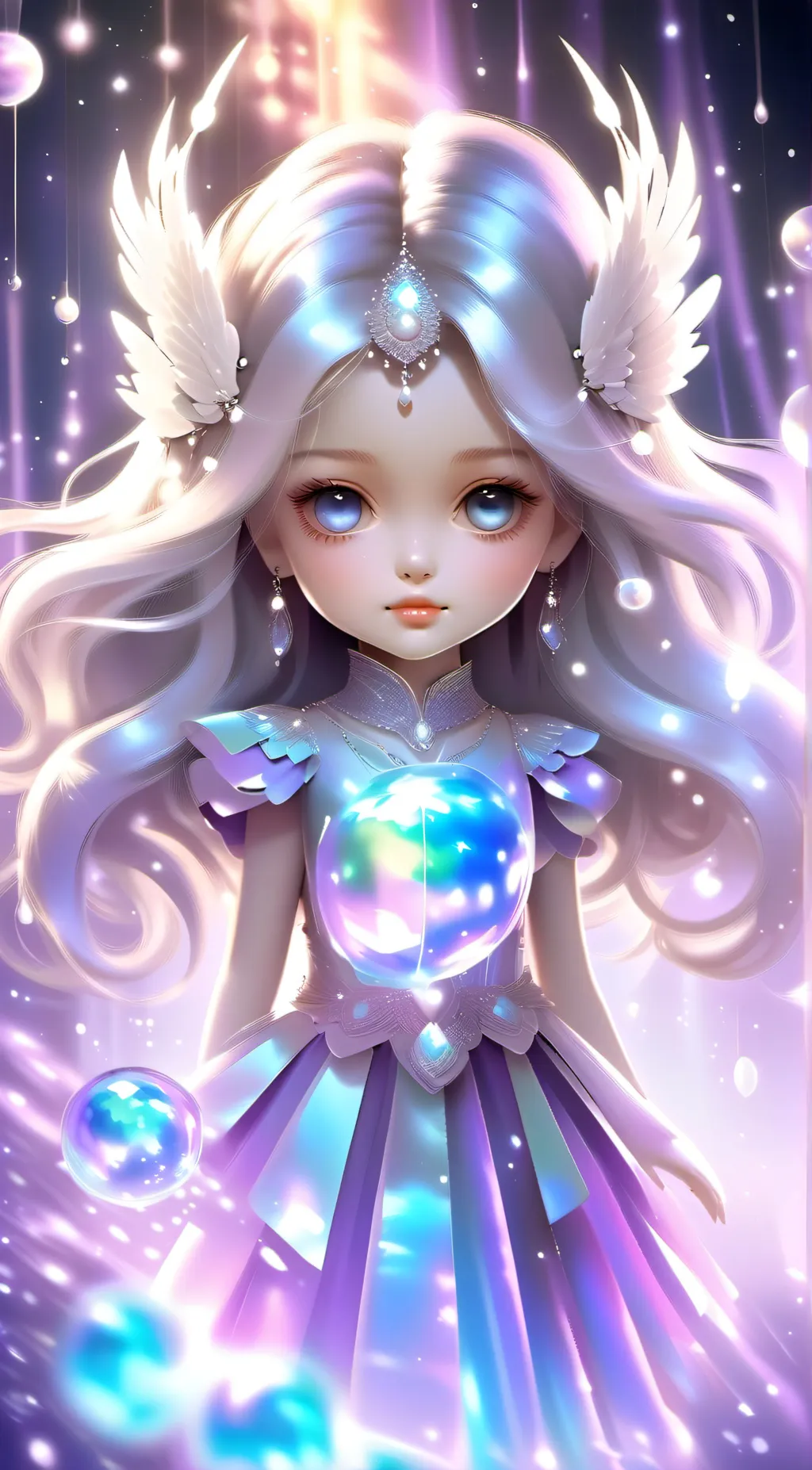 ai character: Magic girl background