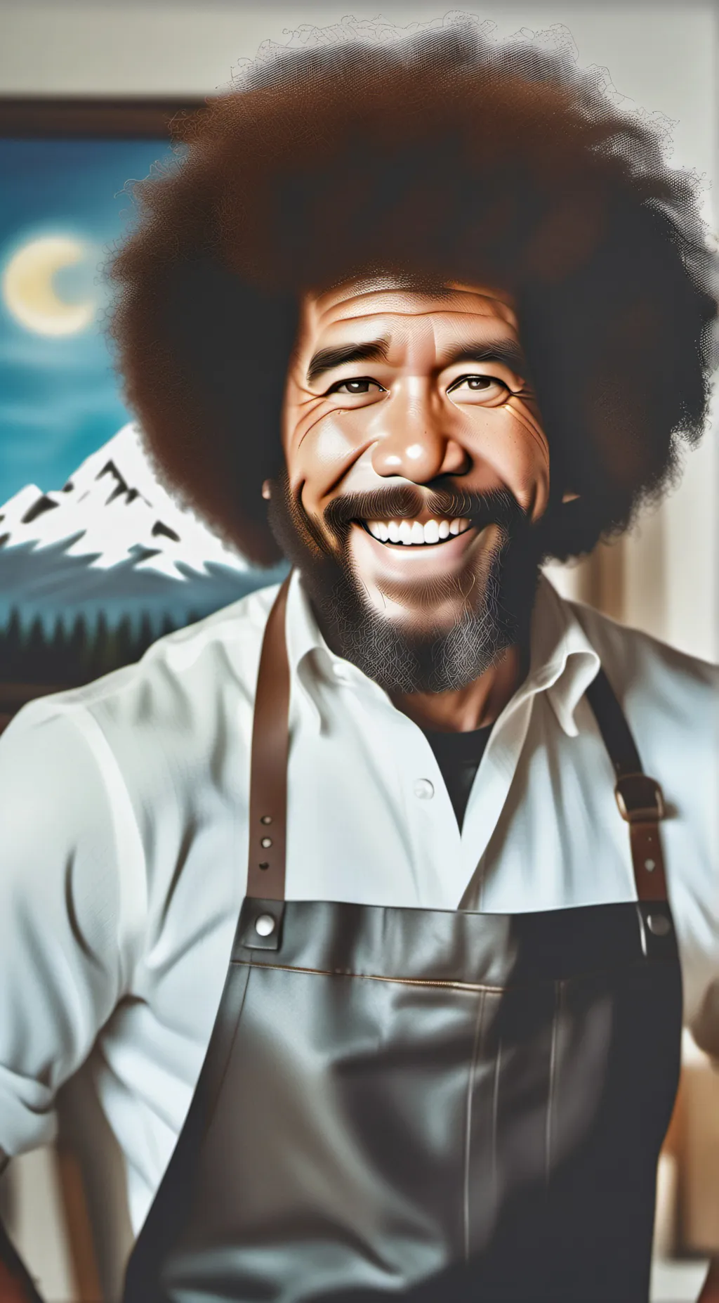 ai character: Bob Ross background