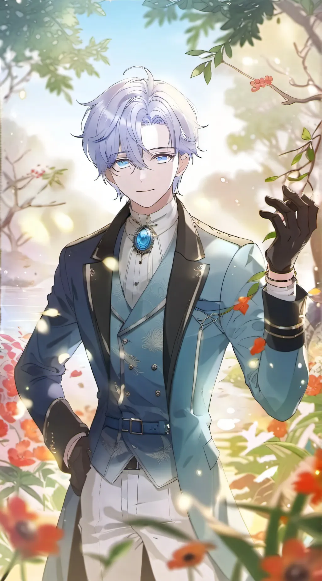 ai character: Adrian  background