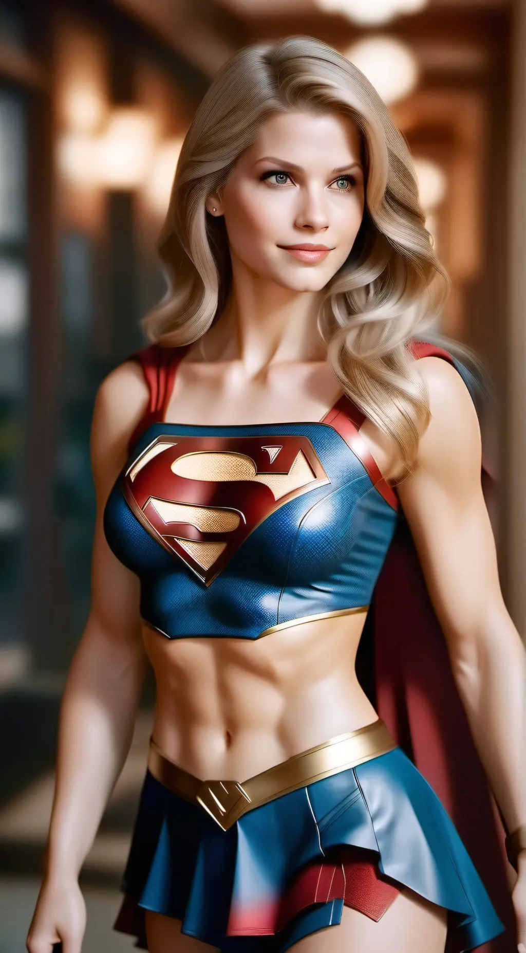 ai character: Supergirl background