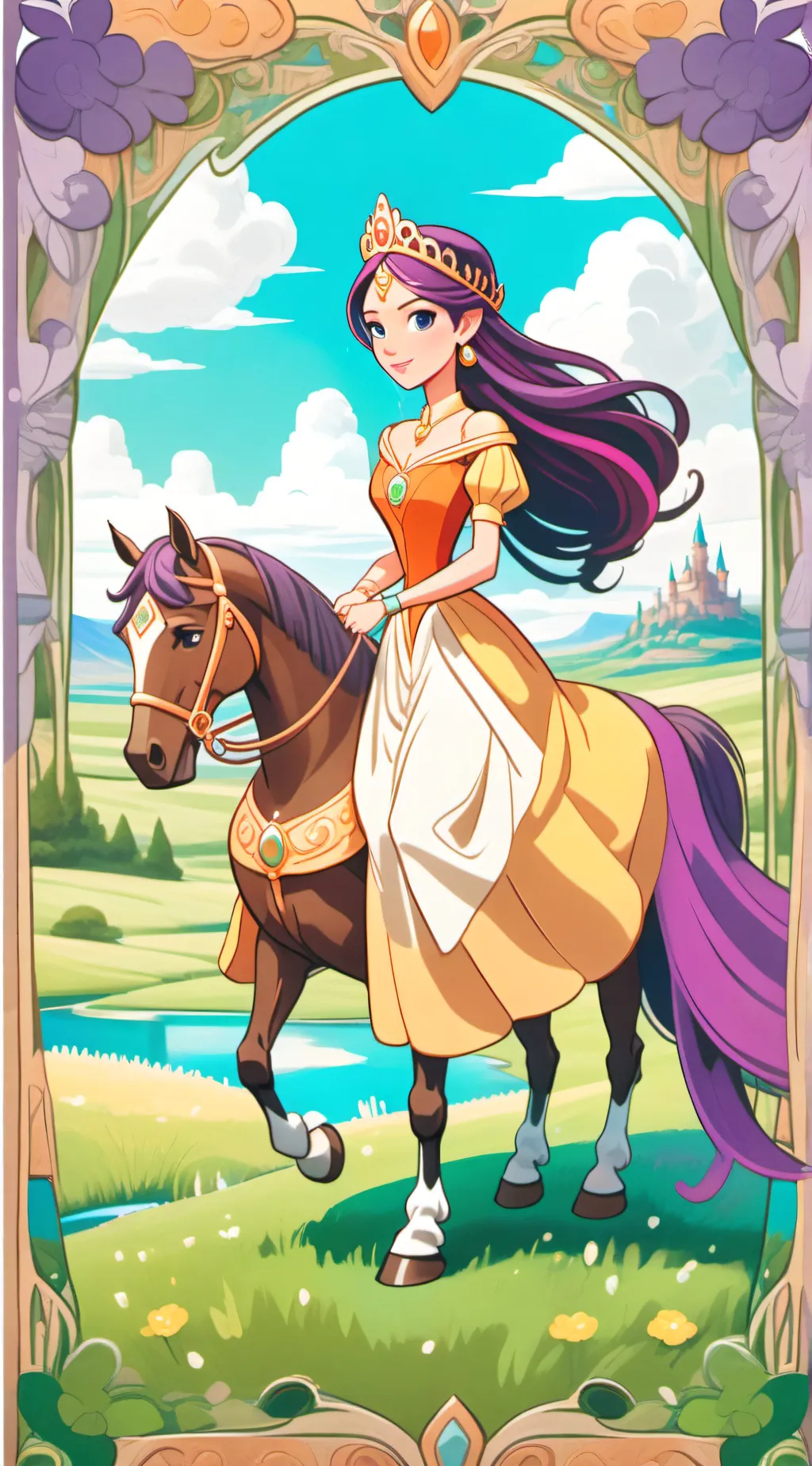 ai character: nefatari d lily background
