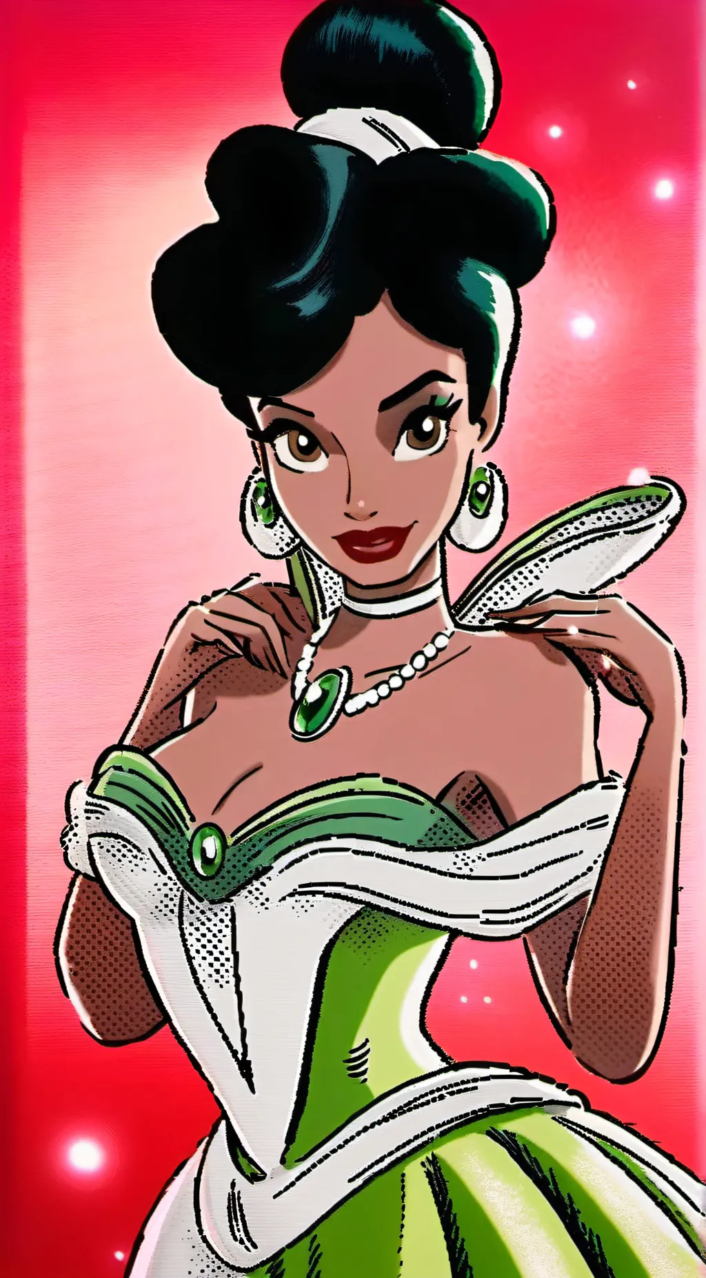 ai character: Princess Tiana background