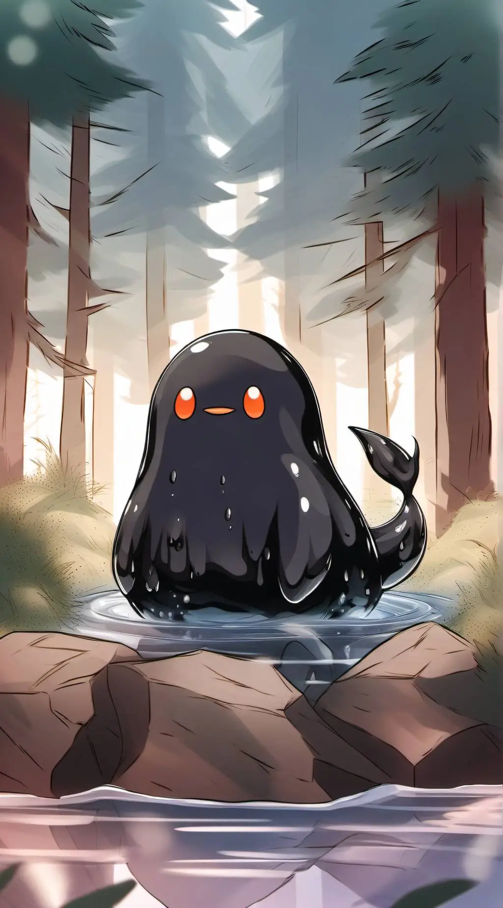 ai character: 🖤VOID SLIME BLOB🖤 background