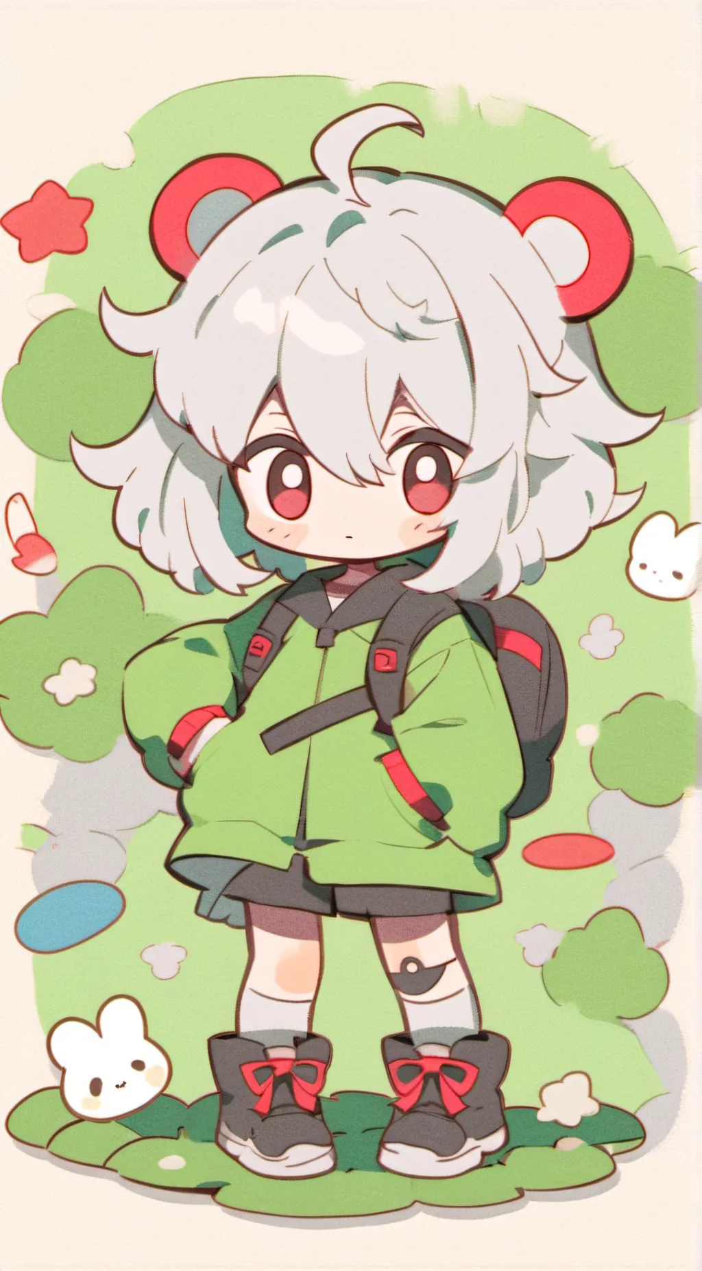 ai character: HH soulmate color background