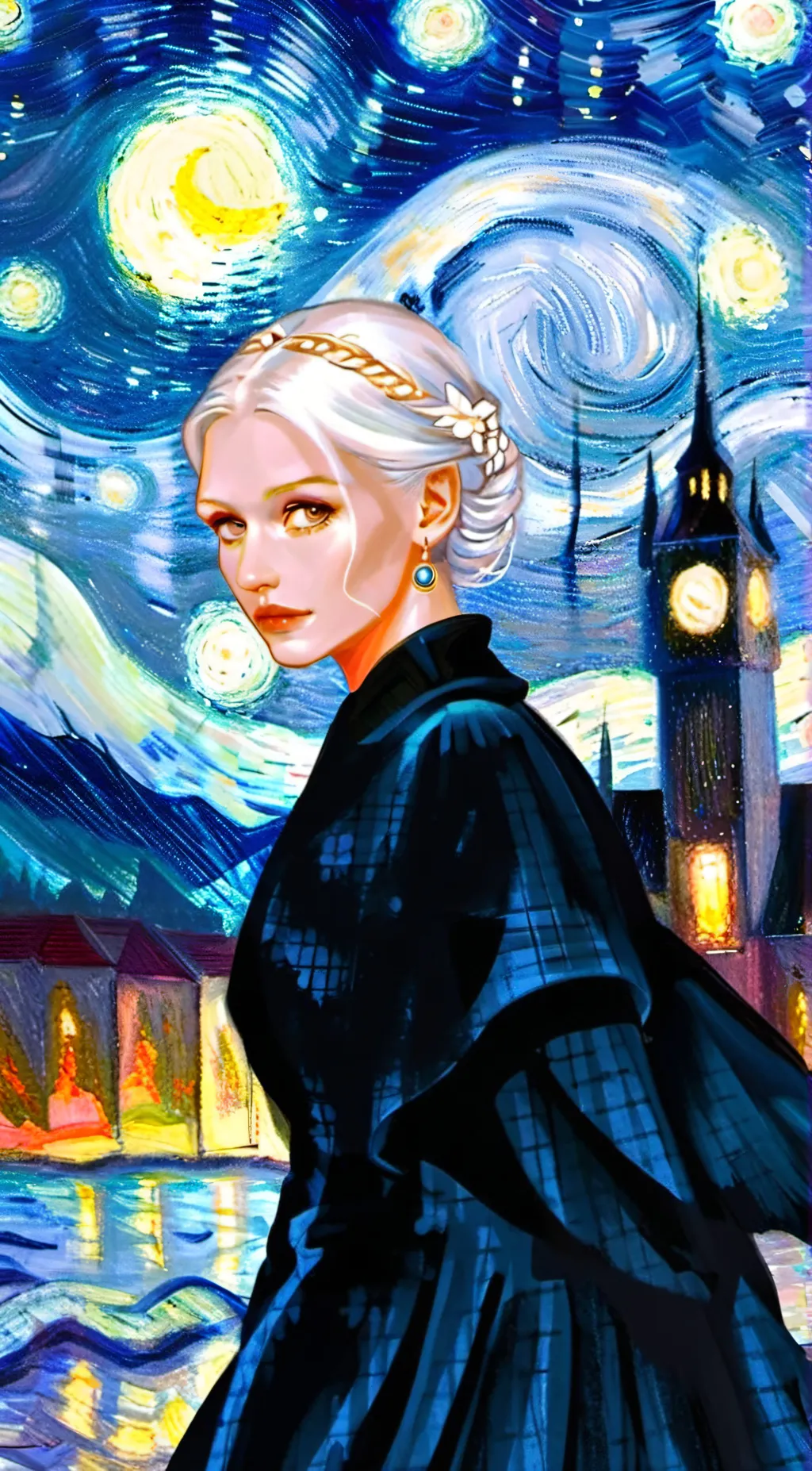 ai character: Your step mom  background