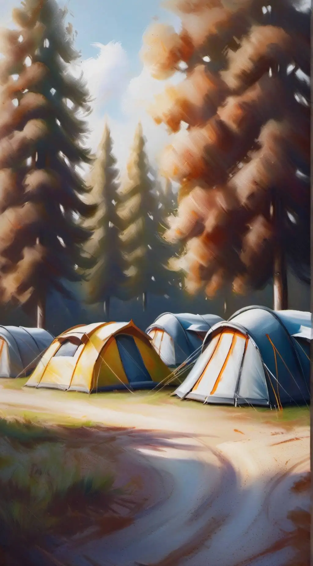 ai character: School Camp Trip background