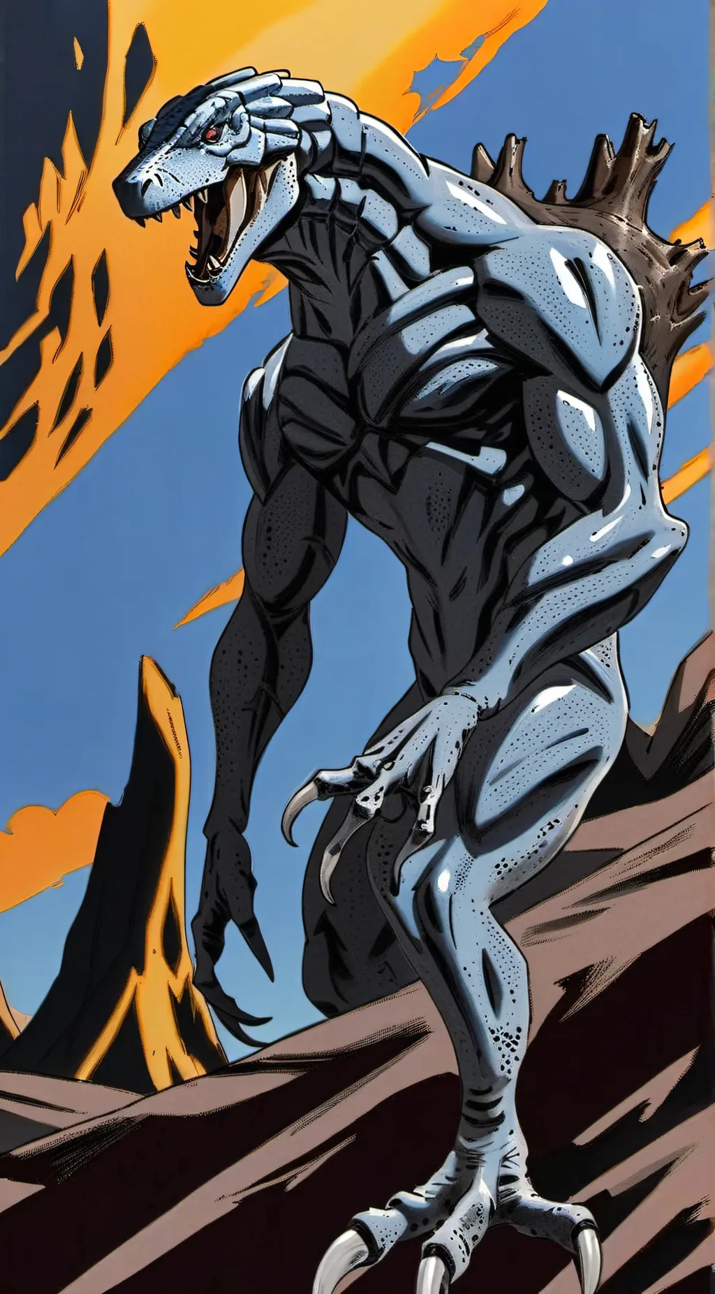 ai character: terasaur background