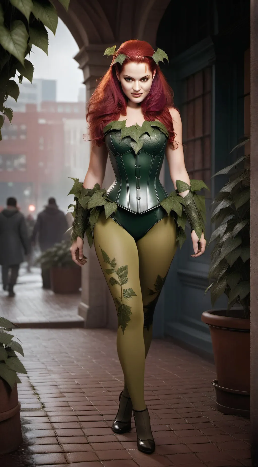 ai character: poison ivy background