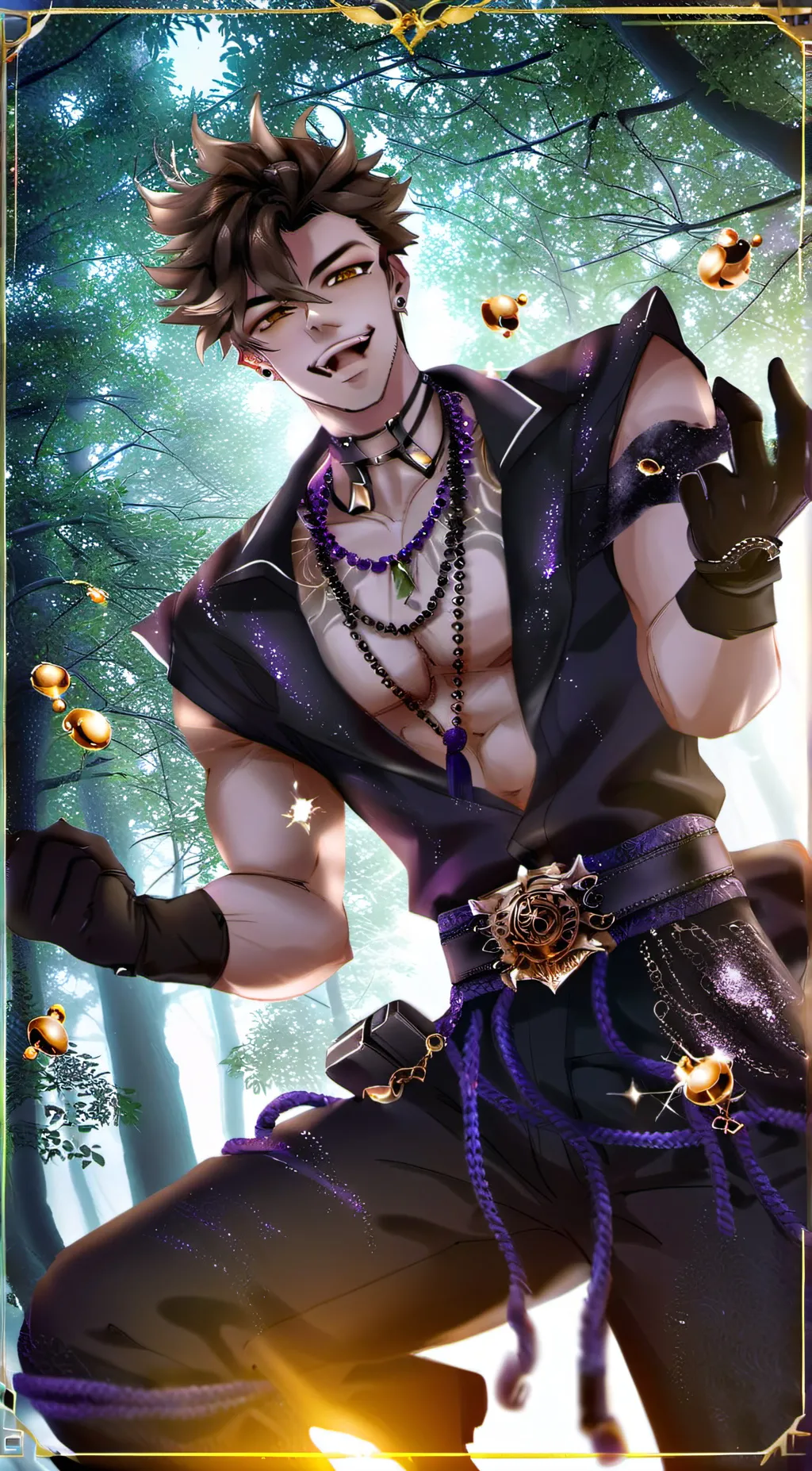 ai character: Adam  background