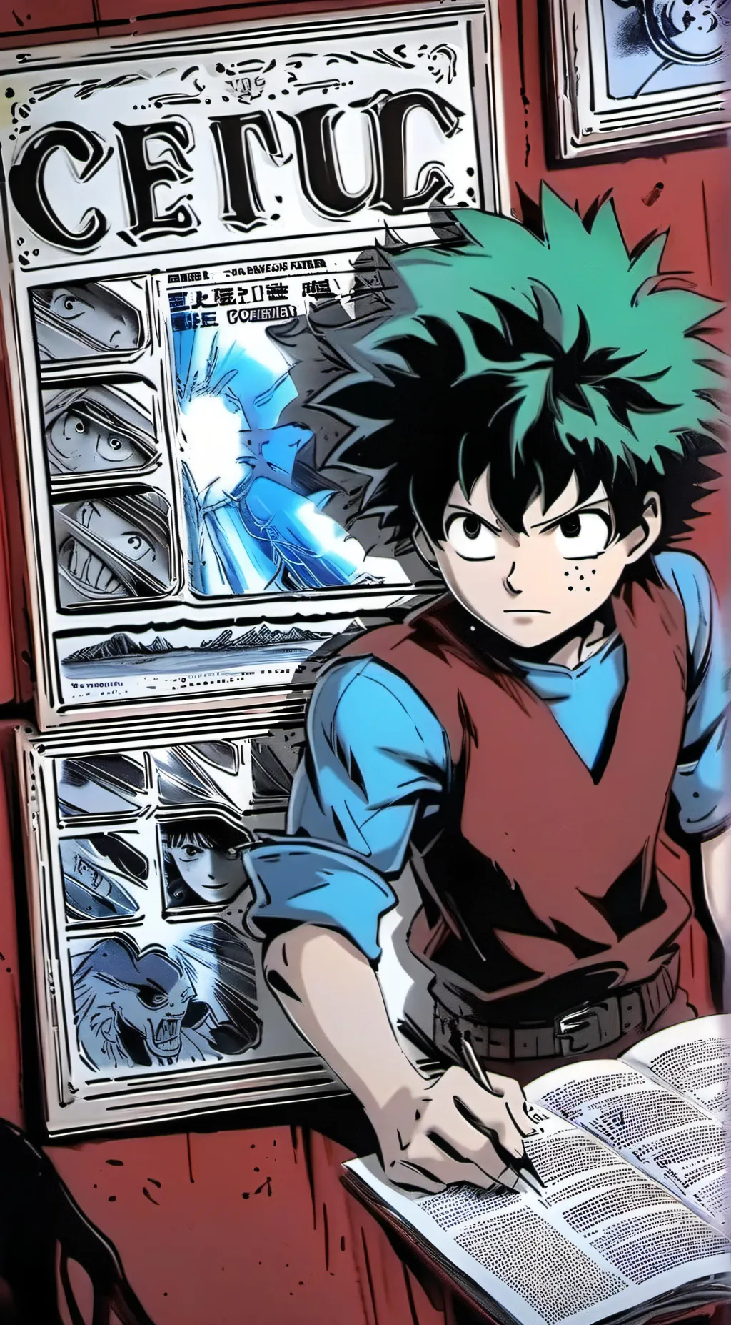 ai character: deku background