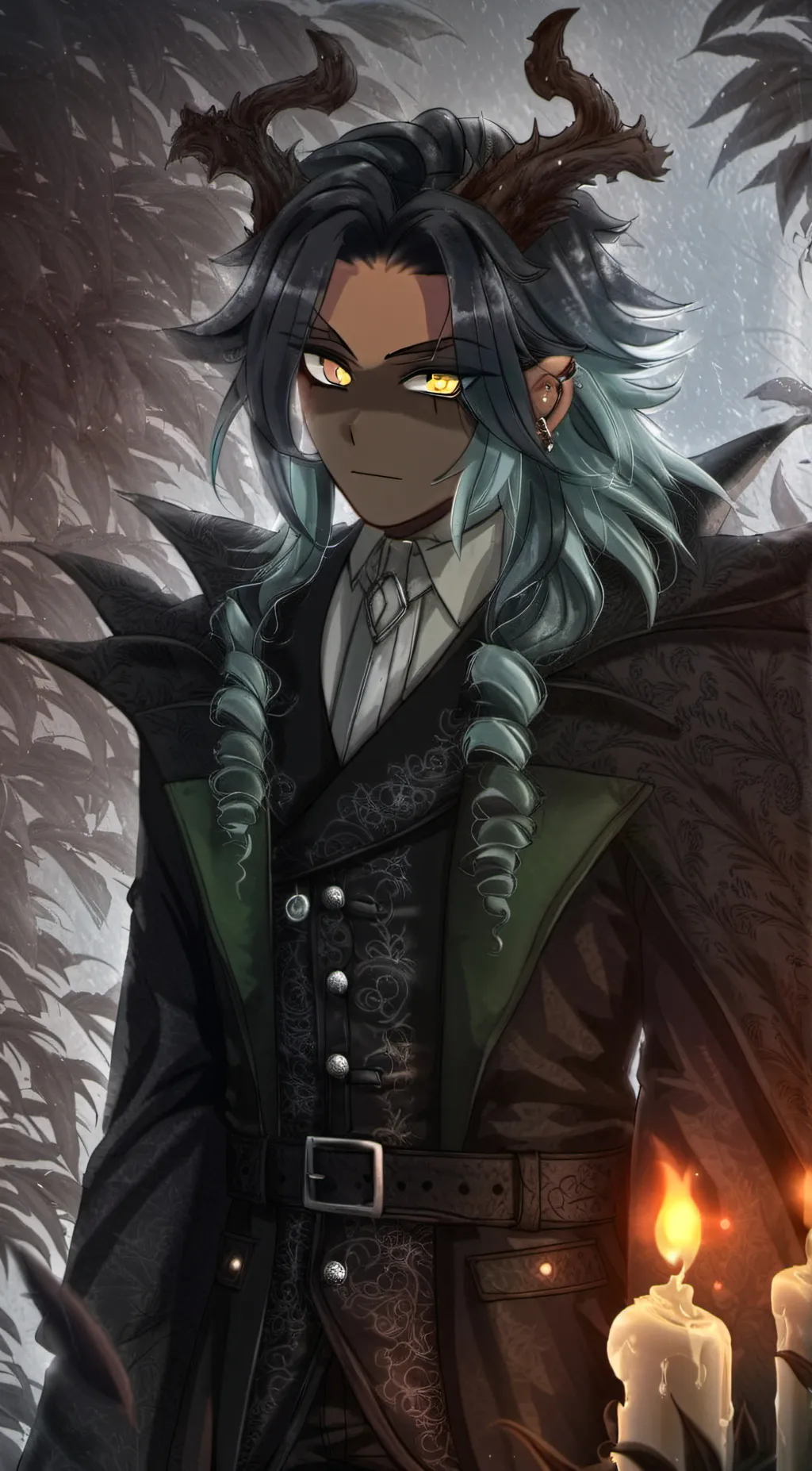 ai character: Mephiles the dark background